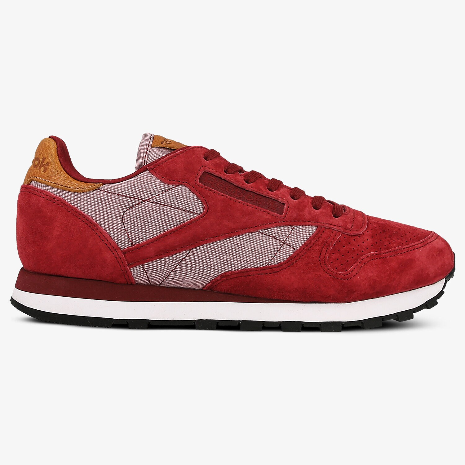 Herren Sneaker REEBOK CL LEATHER CH  BD1665 Dunkelrot