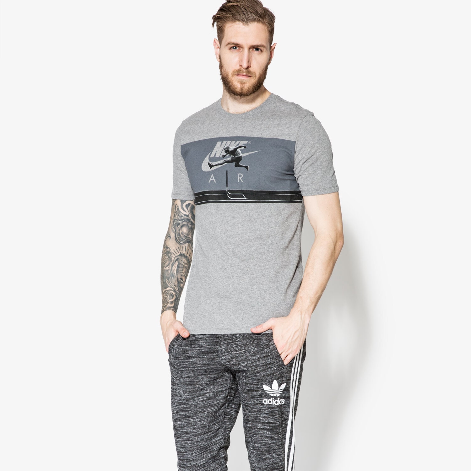 Herren T-Shirt NIKE T-SHIRT SS TEE AIR PHOTO 834630091 Grau