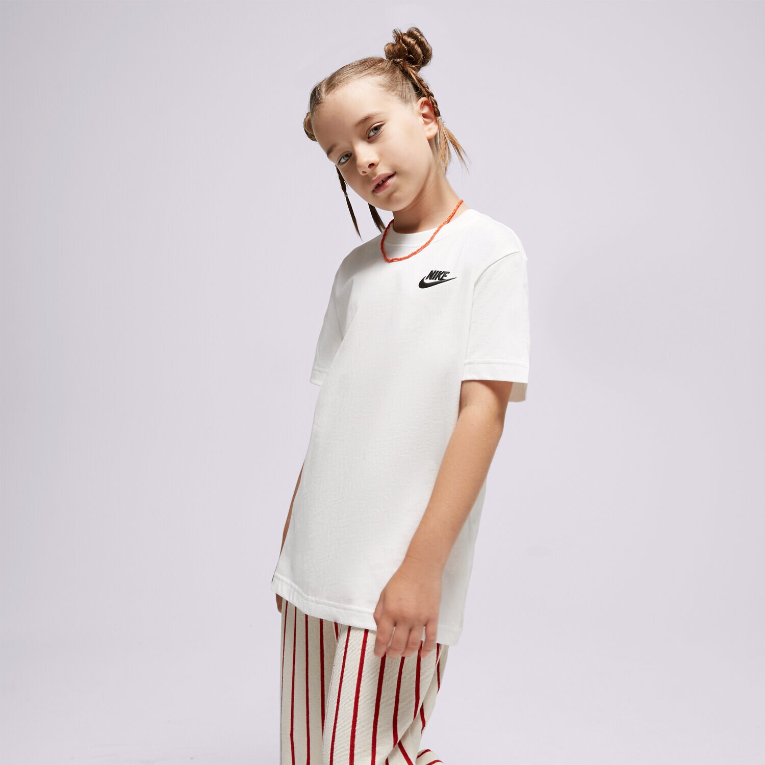 Kinder T-Shirt NIKE T-SHIRT G NSW TEE CLUB SS GIRL FD0927-100 Weiß