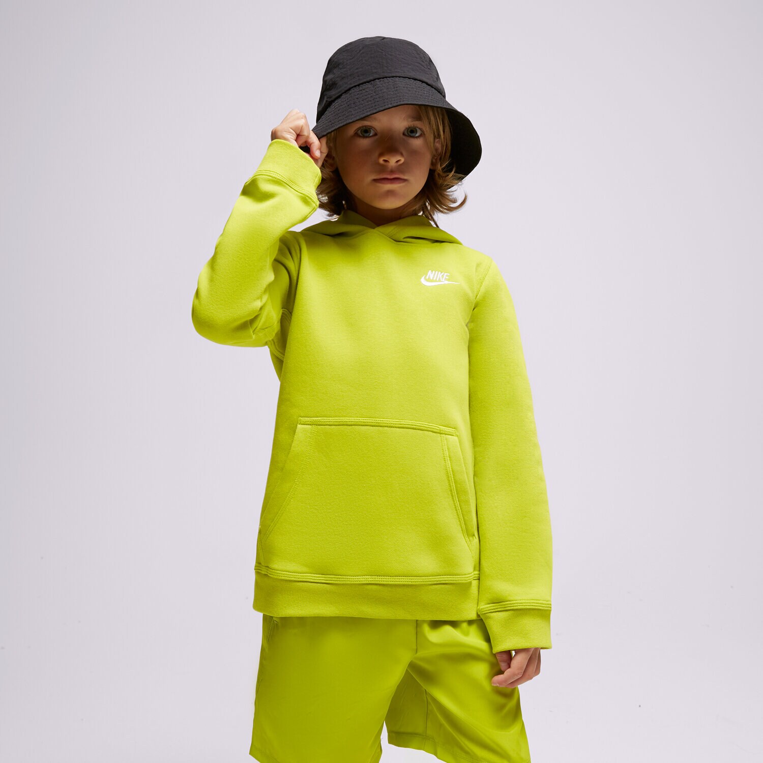 Kinder NIKE HOODIE NIKE SPORTSWEAR CLUB BV3757-308 Grün