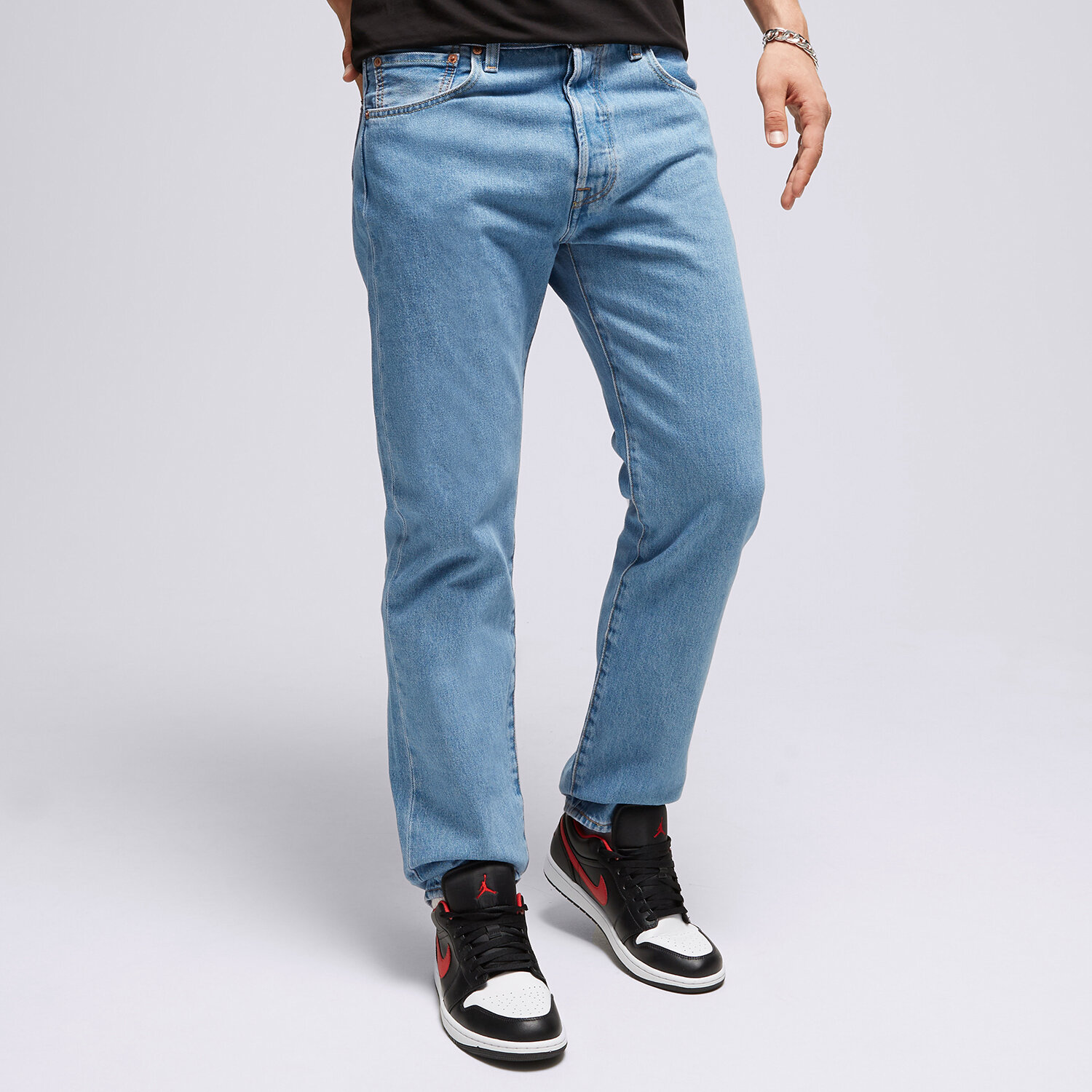 Herren Hosen LEVI'S HOSE 501® 93 STRAIGHT LIGHT INDIGO 79830-0274 Blau