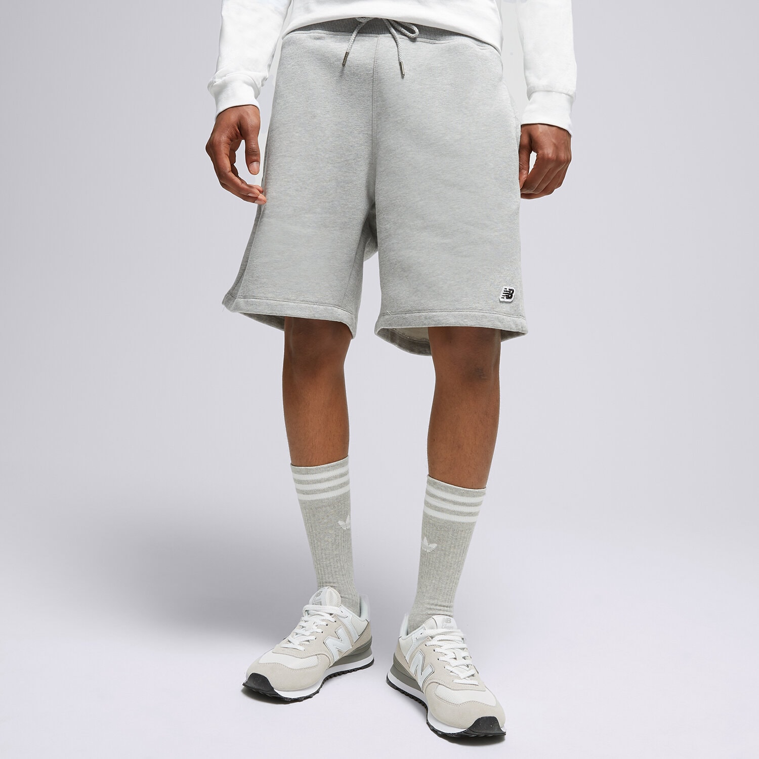 Herren Shorts NEW BALANCE SHORTS SMALL LOGO SHORTS SHORTS MS23600AG Grau