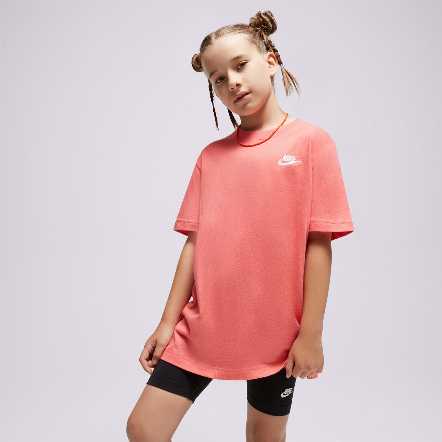 Kinder T-Shirt NIKE T-SHIRT G NSW TEE CLUB SS BOY FD0927-894 Rosa