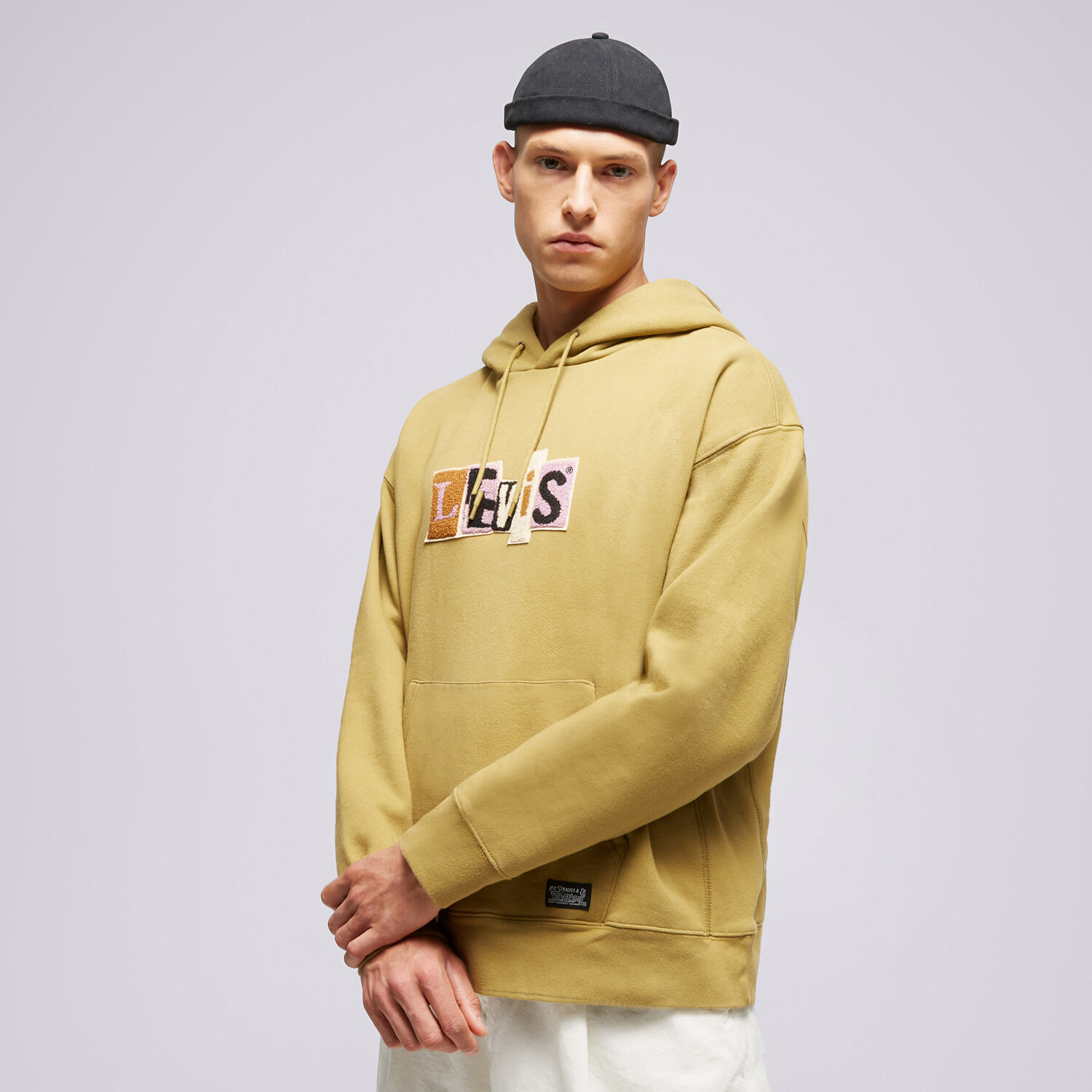 Herren LEVI'S HOODIE SKATE A1008-0006 Gelb