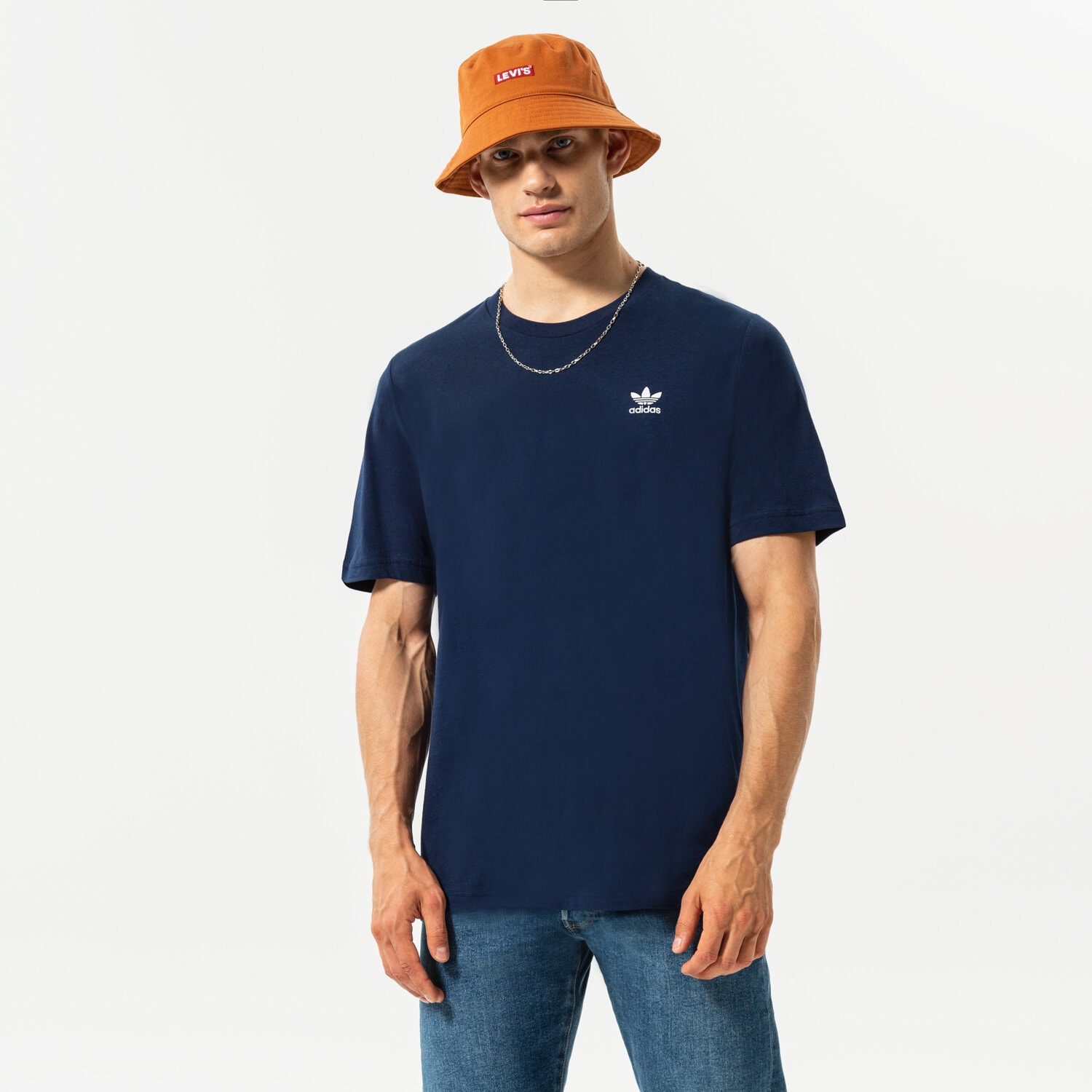 Herren T-Shirt ADIDAS T-SHIRT ESSENTIAL HJ7978 Dunkelblau
