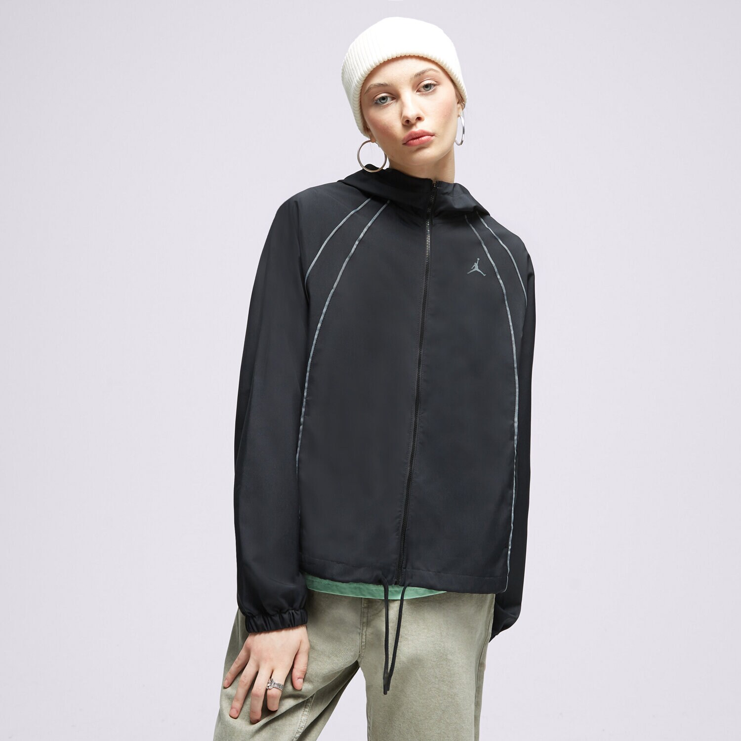 Damen Übergangsjacke JORDAN JACKE W J WVN JKT CORE DZ3198-010 Schwarz