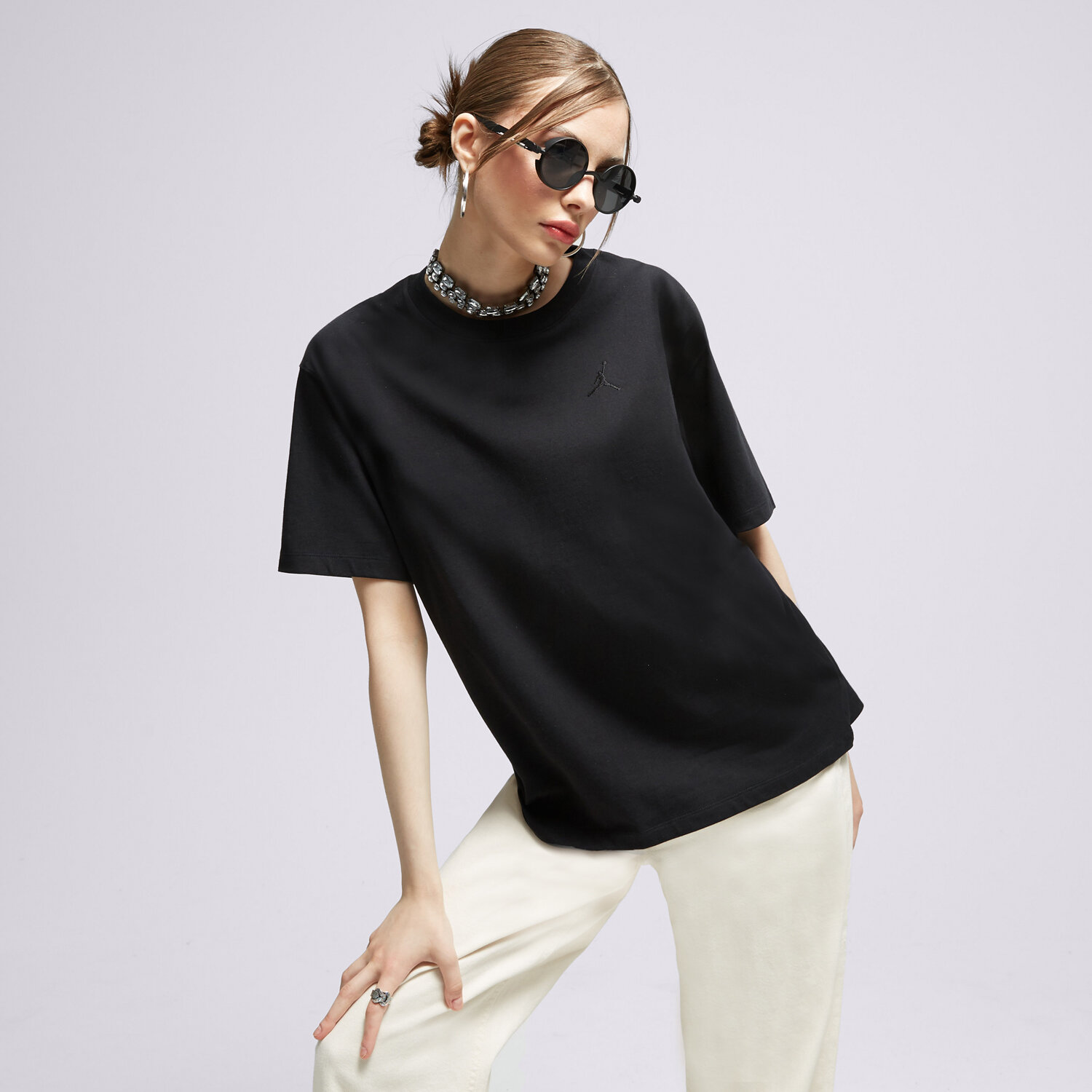Damen T-Shirt JORDAN T-SHIRT W J ESSEN GF TEE CORE 23 FN4500-010 Schwarz