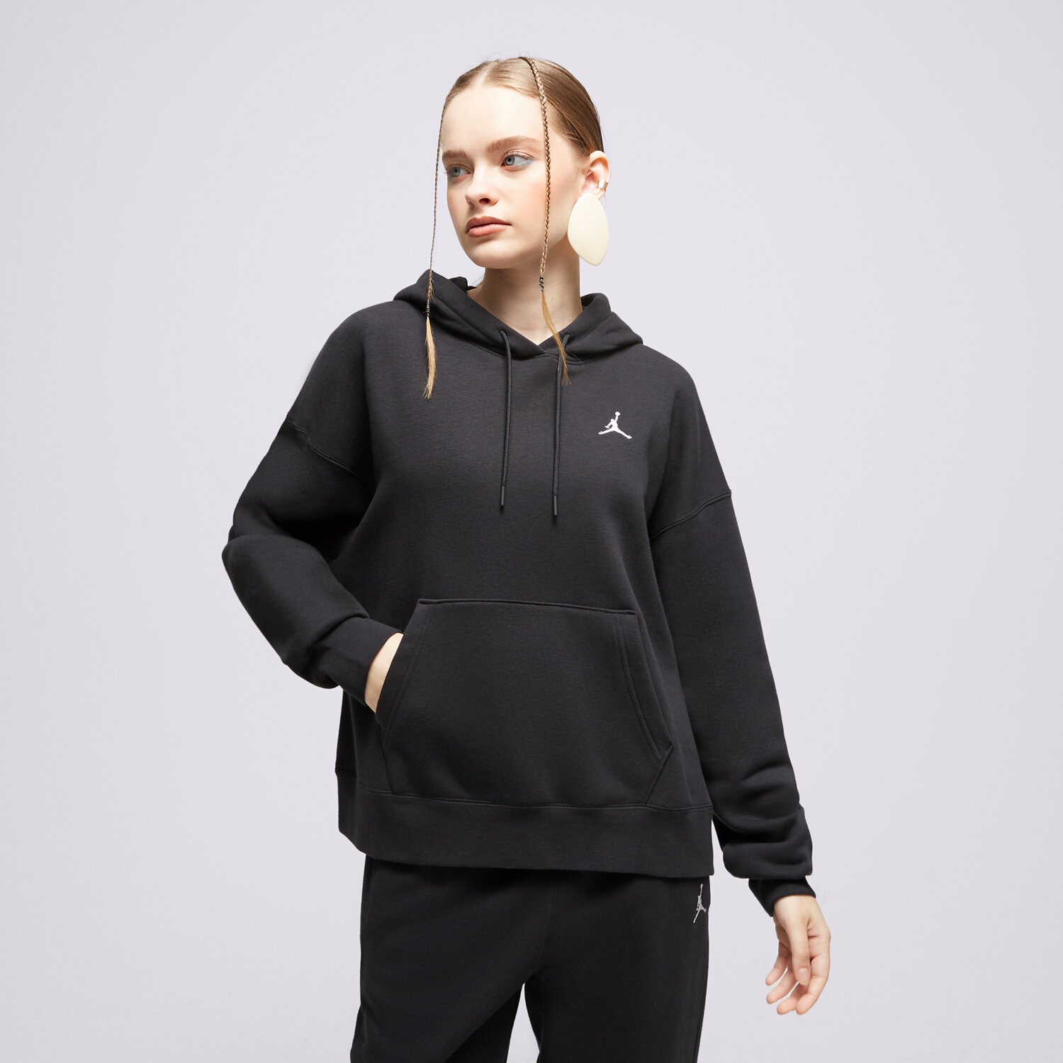Damen JORDAN HOODIE W J BRKLN FLC PO 2 FN4488-010 Schwarz