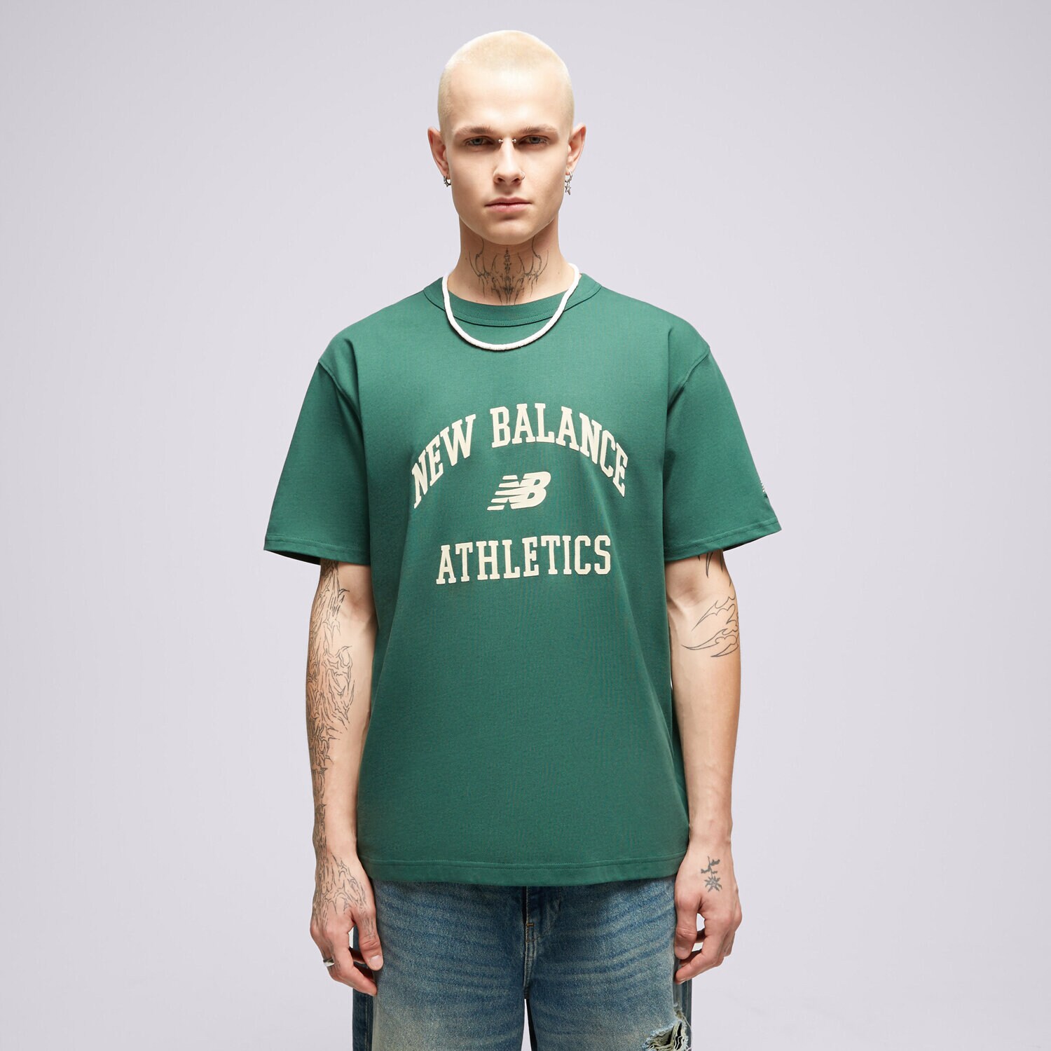 Herren T-Shirt NEW BALANCE T-SHIRT NB ATHLETICS VARSITY TEE MT33551NWG Multicolor