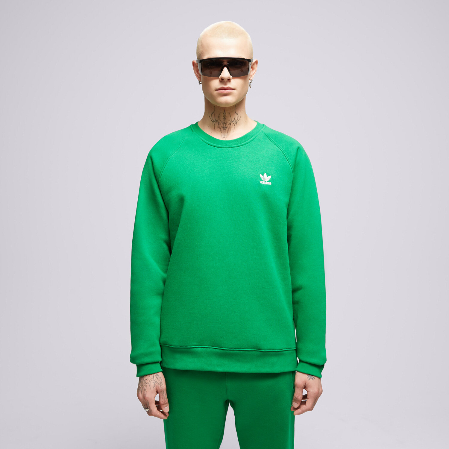 Herren ADIDAS SWEATSHIRT ESSENTIAL CREW IM4541 Grün