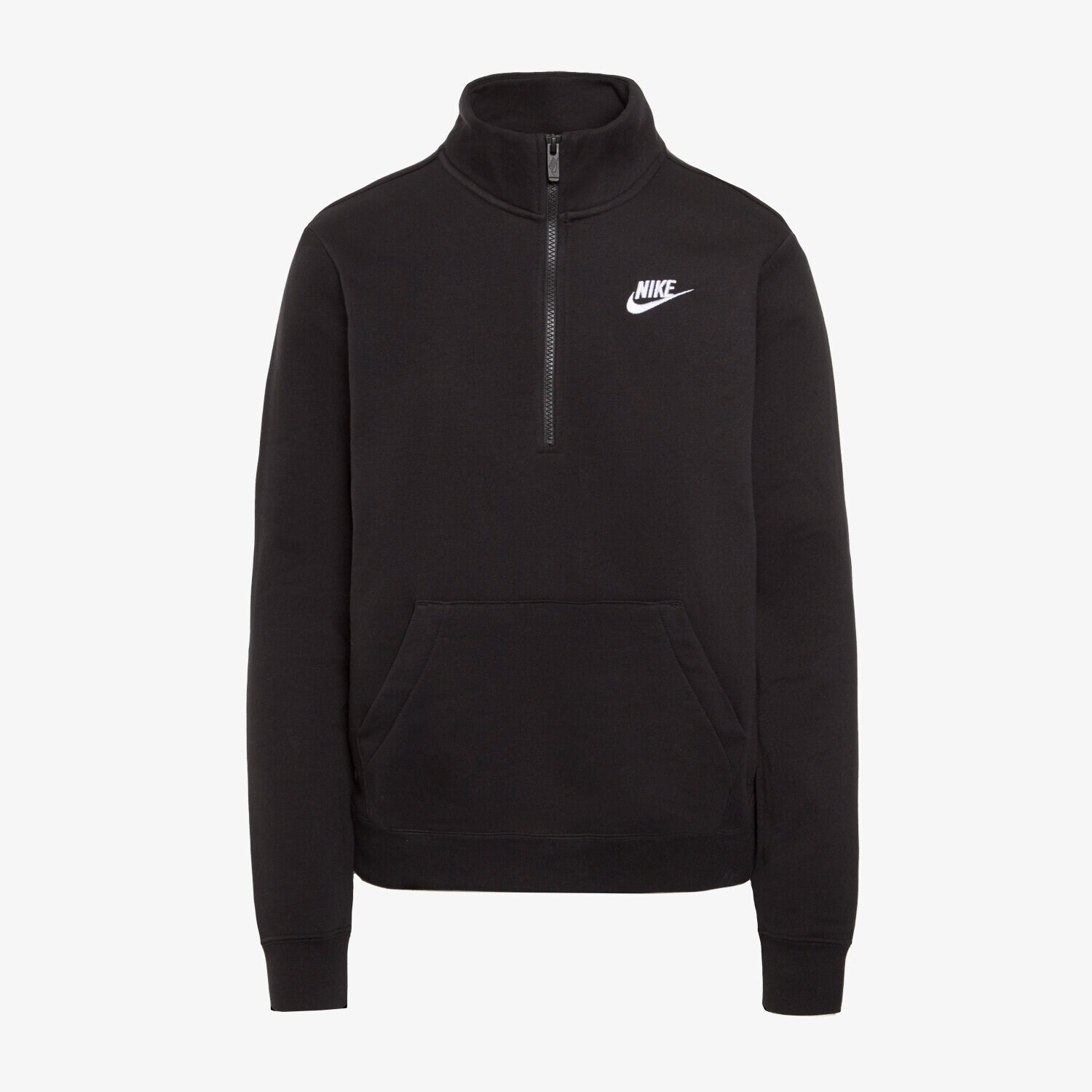 Damen NIKE SWEATSHIRT W NSW CLUB FLC QZ STD DQ5838-010 Schwarz
