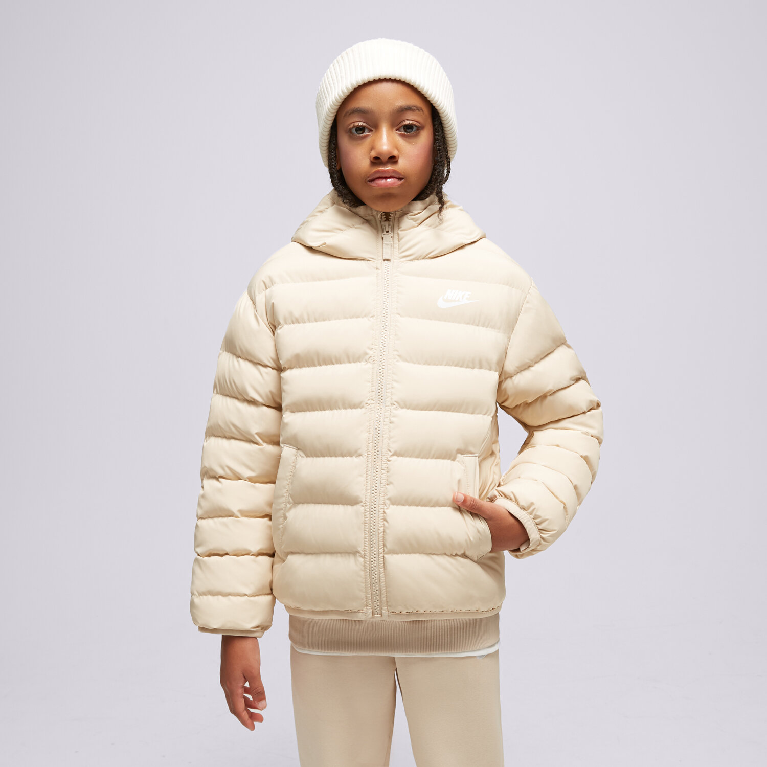 Kinder Übergangsjacke NIKE JACKE WINTER K NSW LOW SYNFL HD GIRL FD2845-126 Beige