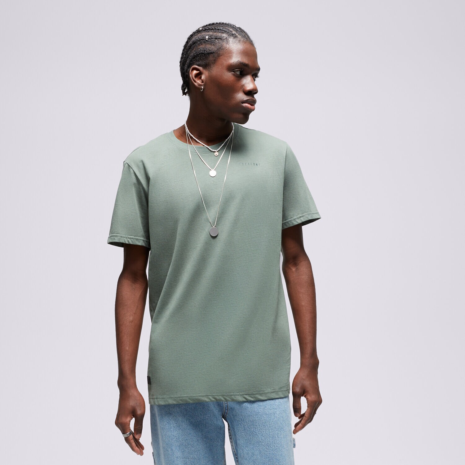 Herren T-Shirt CONFRONT T SHIRT ESSENTIAL T-SHIRT GREEN CF323TSM90002 Khaki
