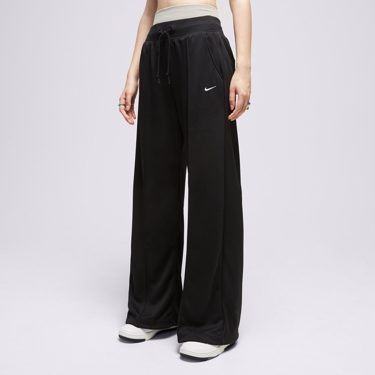 Damen Hosen NIKE HOSE W NSW ESSNTL HR WIDE LEG FB8490-010 Schwarz