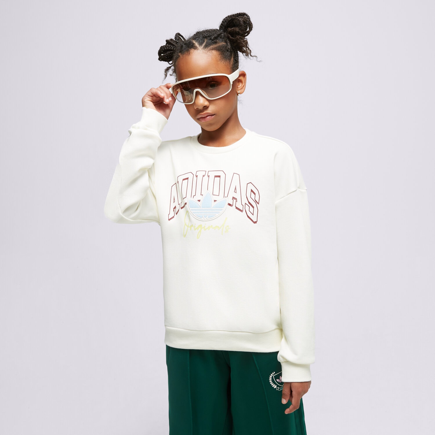 Kinder ADIDAS SWEATSHIRT CREW U IJ0737 Weiß