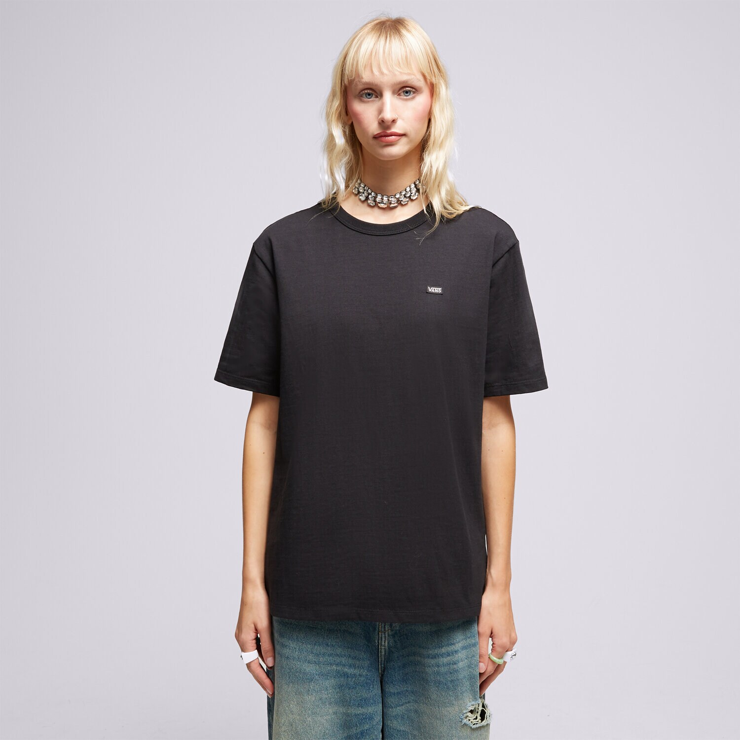Damen T-Shirt VANS T-SHIRT WM SS OTW VN0A5I8XBLK1 Schwarz