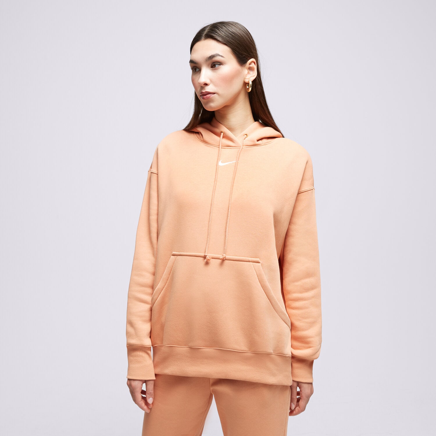 Damen NIKE HOODIE W NSW PHNX FLC OS DQ5860-225 Braun