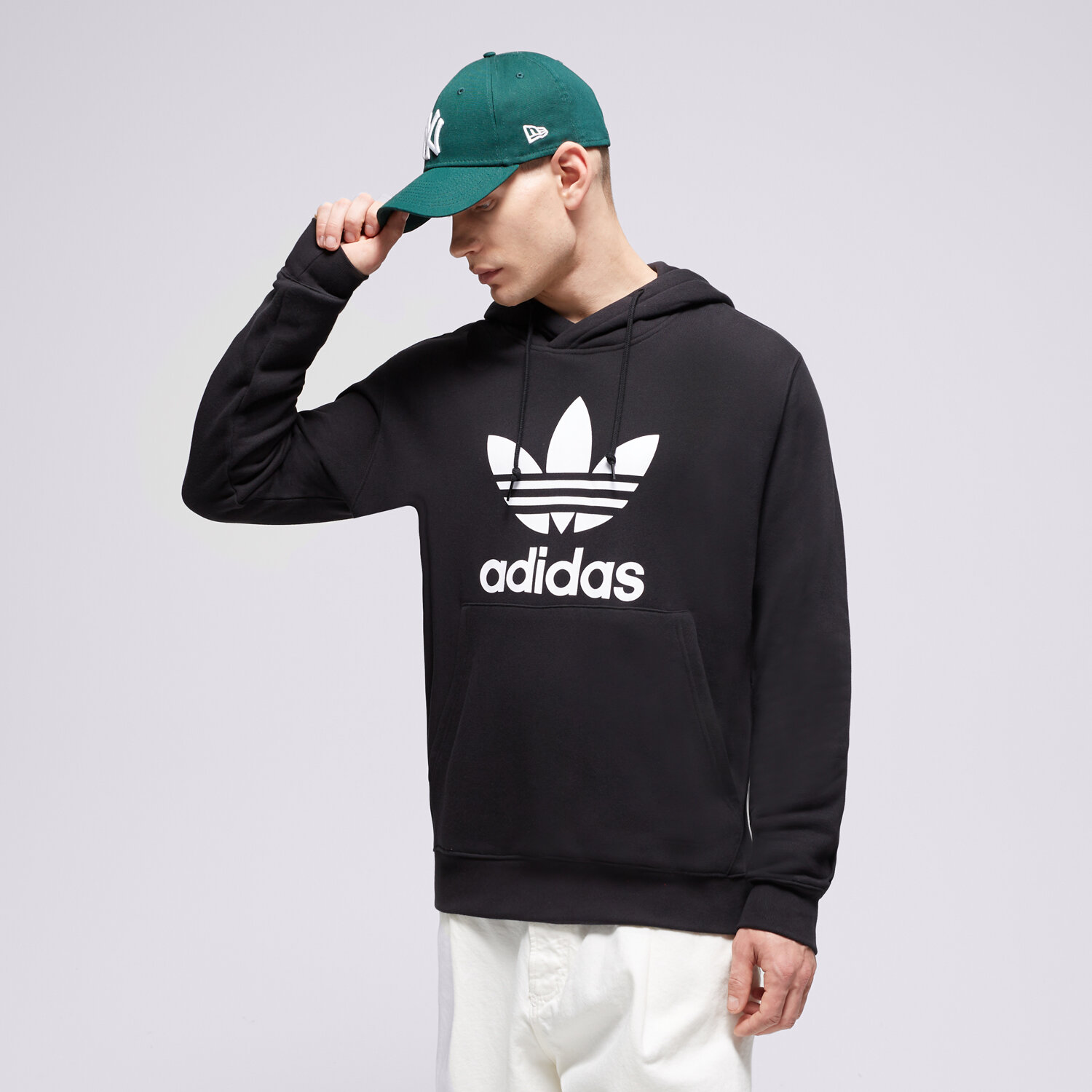 Herren ADIDAS HOODIE TREFOIL HOODY IM4489 Schwarz