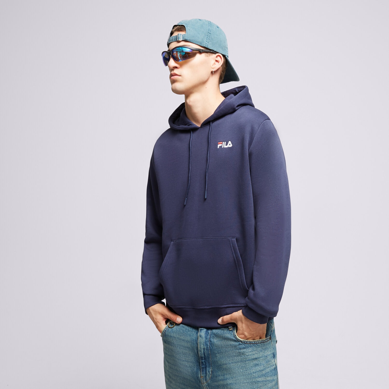 Herren FILA HOODIE RENDER FW23SPM198410 Dunkelblau