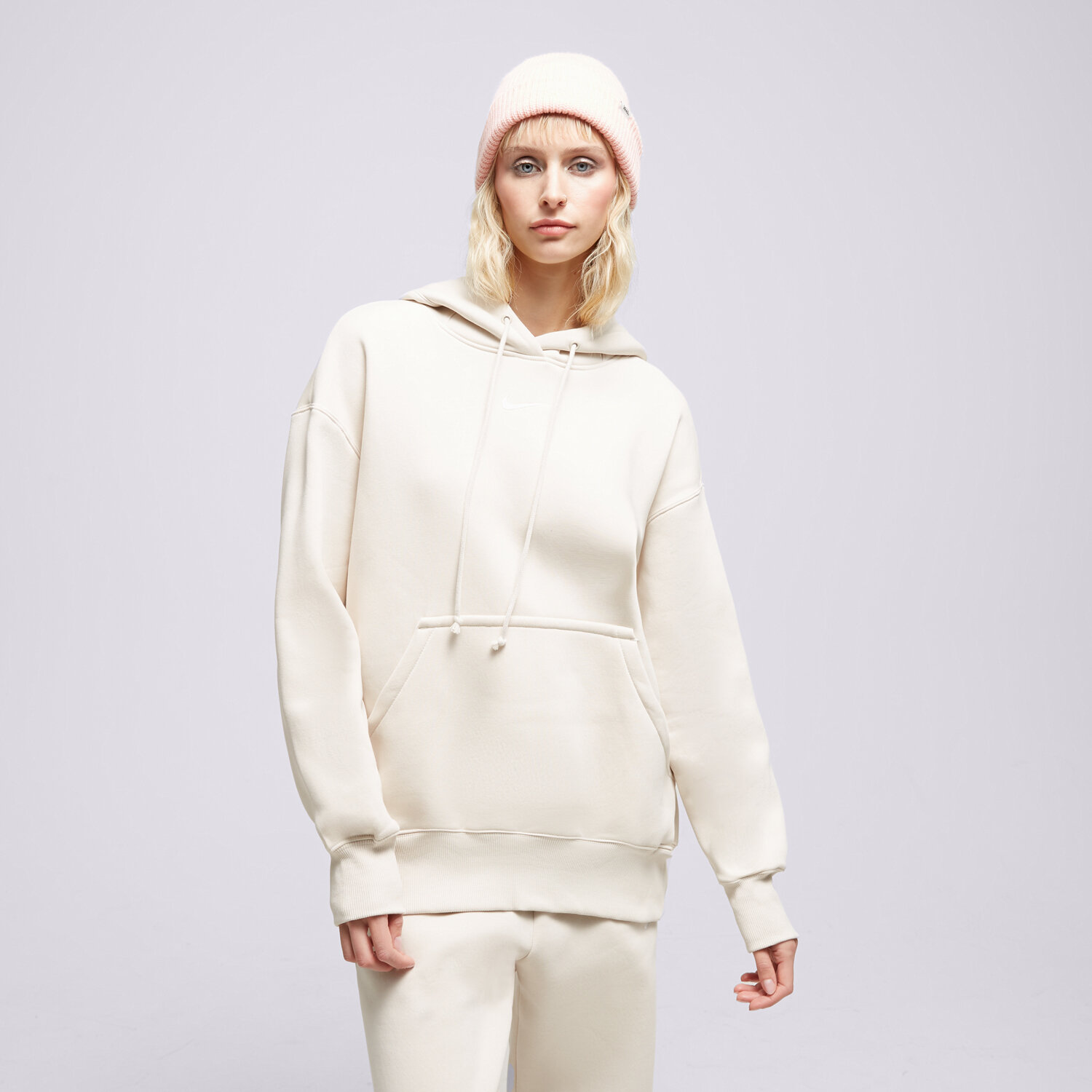 Damen NIKE HOODIE W NSW PHNX FLC OS DQ5860-104 Beige