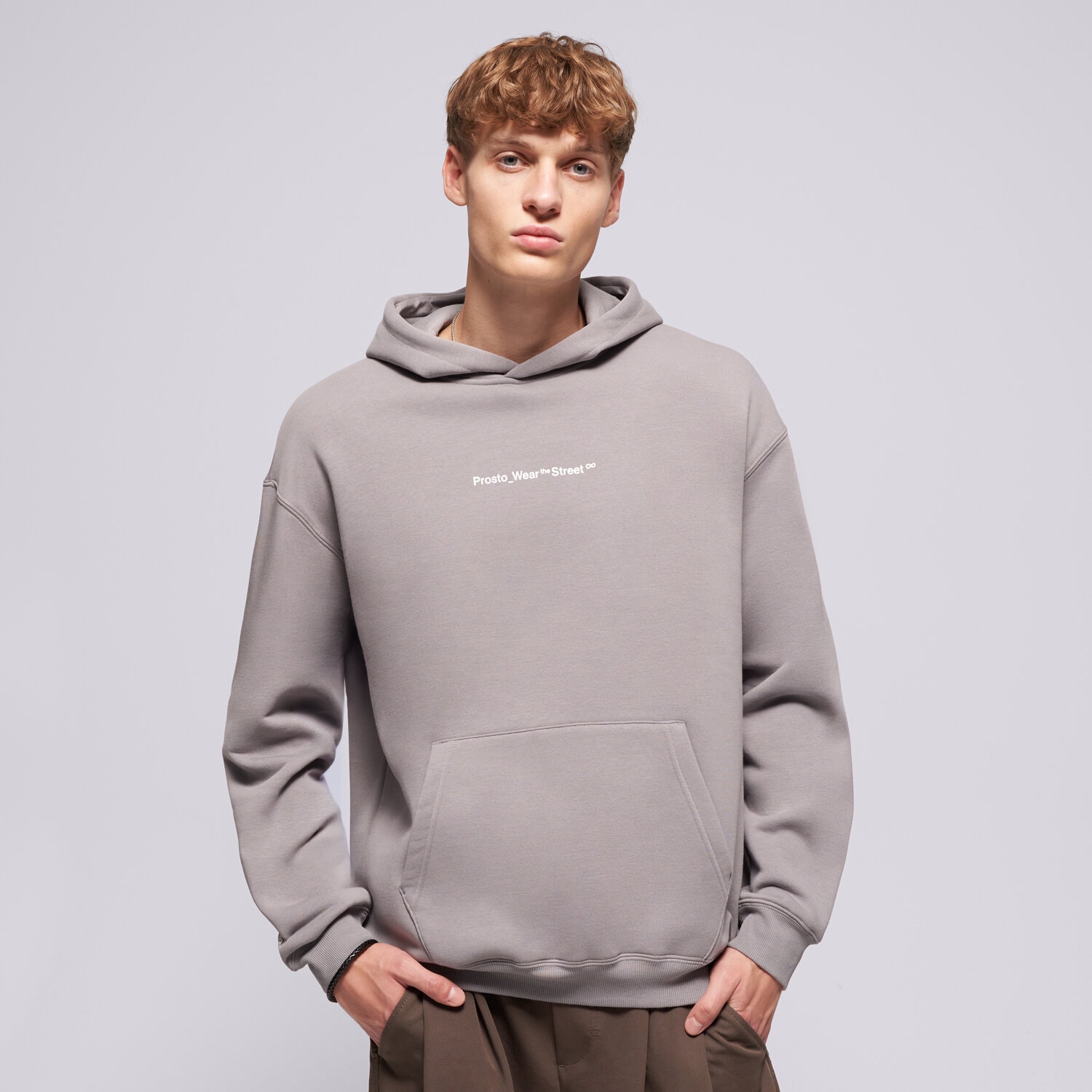Herren PROSTO HOODIE Pills Gray KL263MSWE2292 Grau