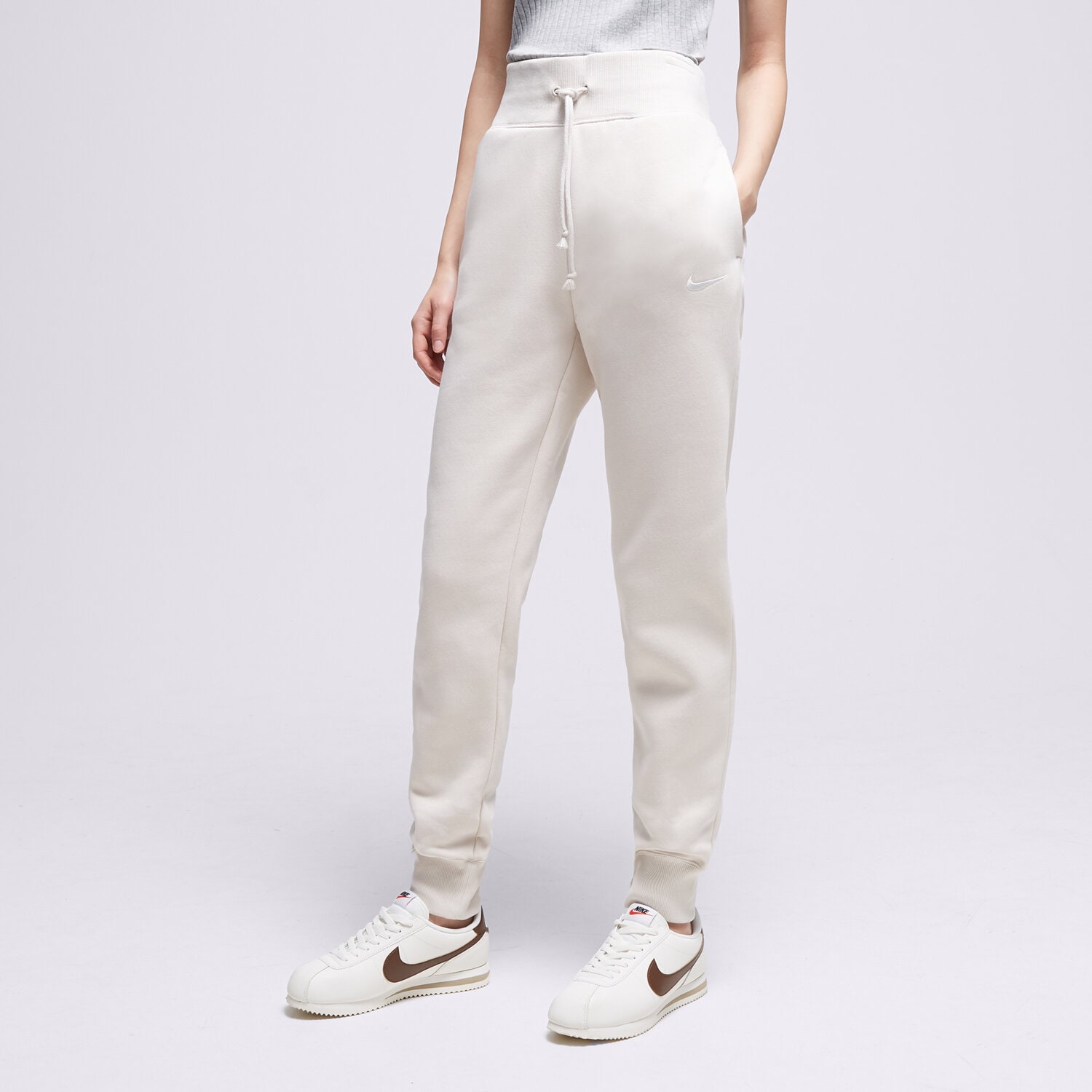 Damen Hosen NIKE HOSE W NSW PHNX FLC HR DQ5688-104 Beige