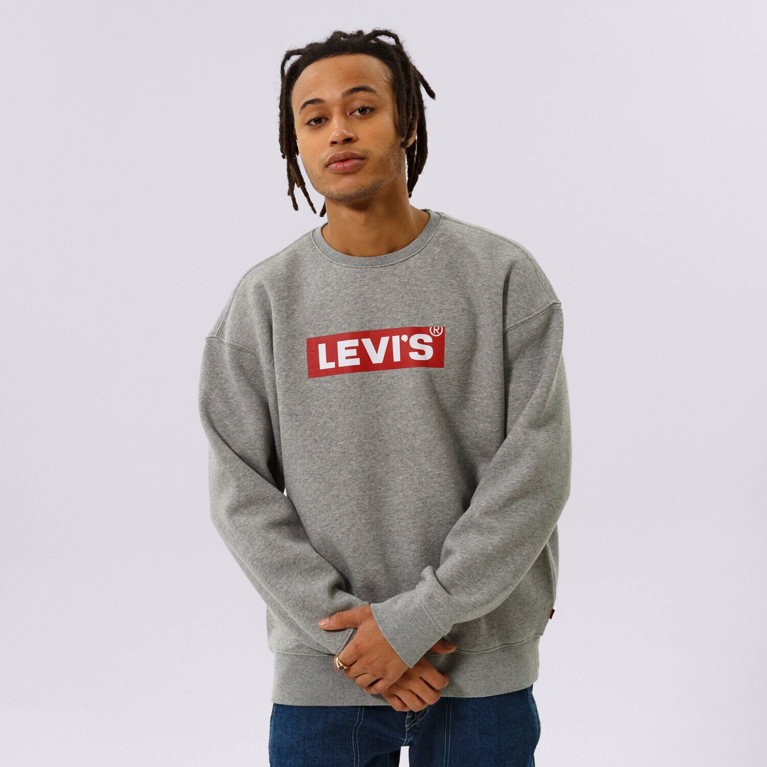 Herren LEVI'S SWEATSHIRT T3 RELAXED GRAPHIC CREW 39134-0030 Grau