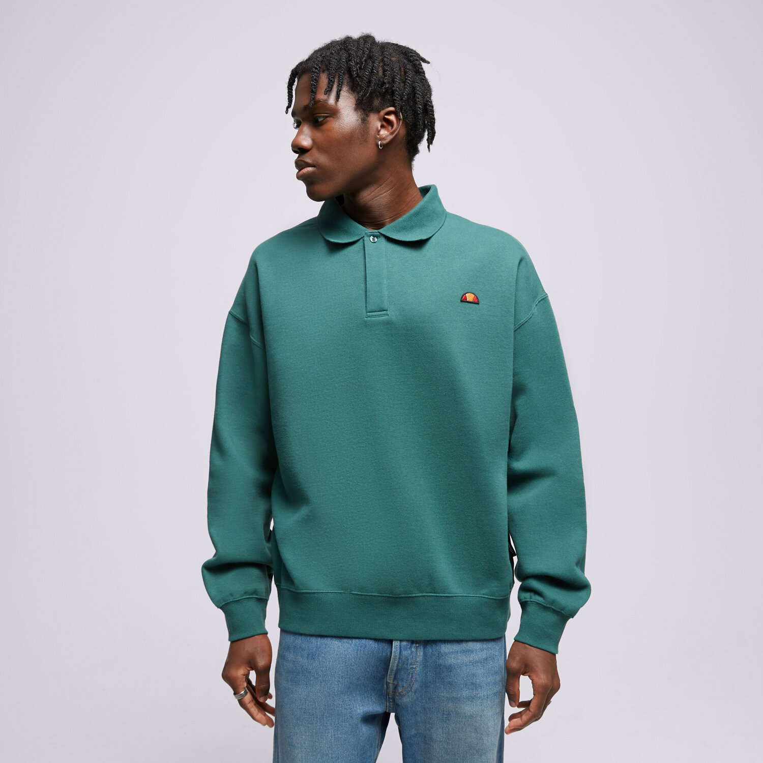 Herren ELLESSE SWEATSHIRT ETONA SWEATSHIRT DGREEN SHT19011502 Grün