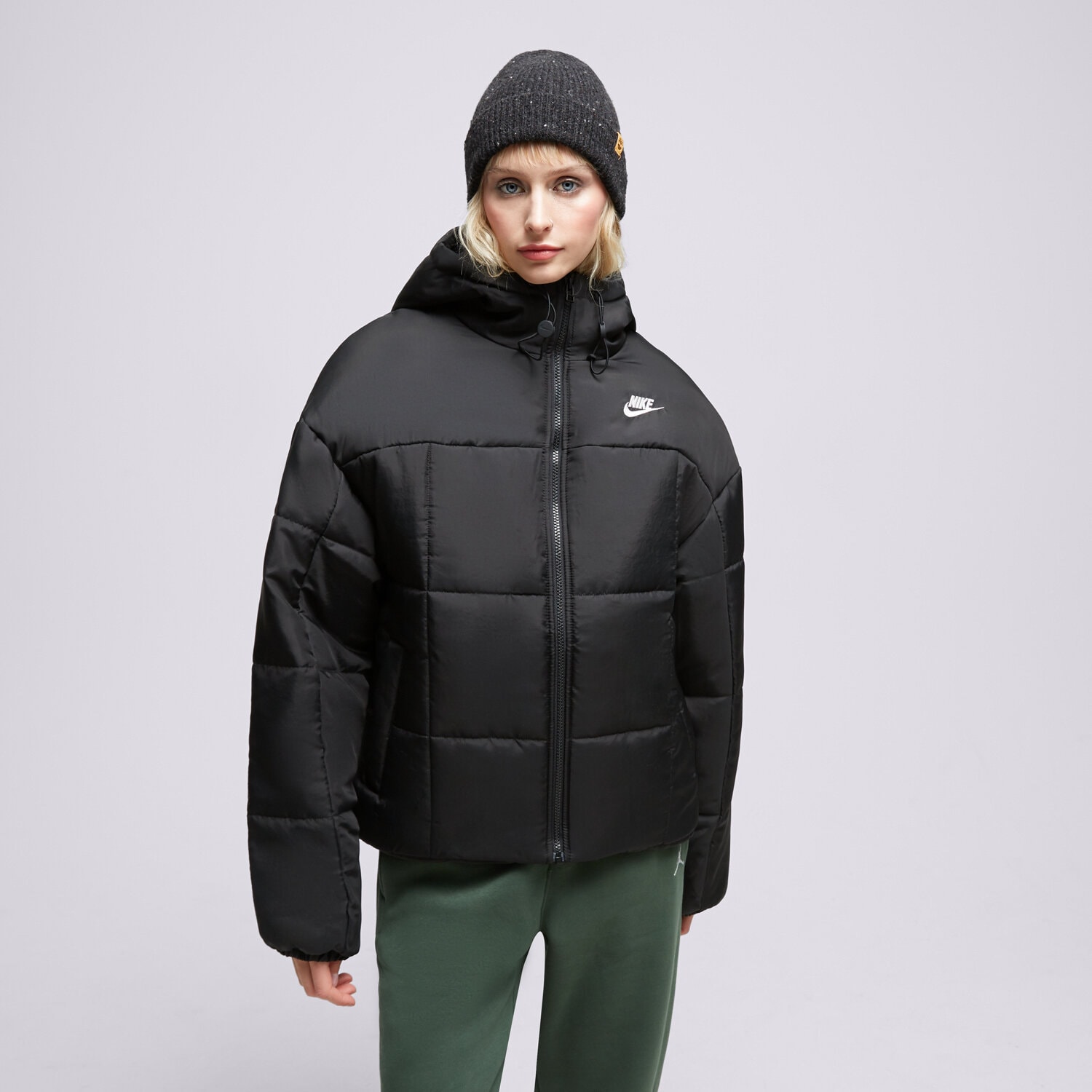 Damen Winterjacke NIKE JACKE WINTER NSW THERMA-FIT FB7672-010 Schwarz