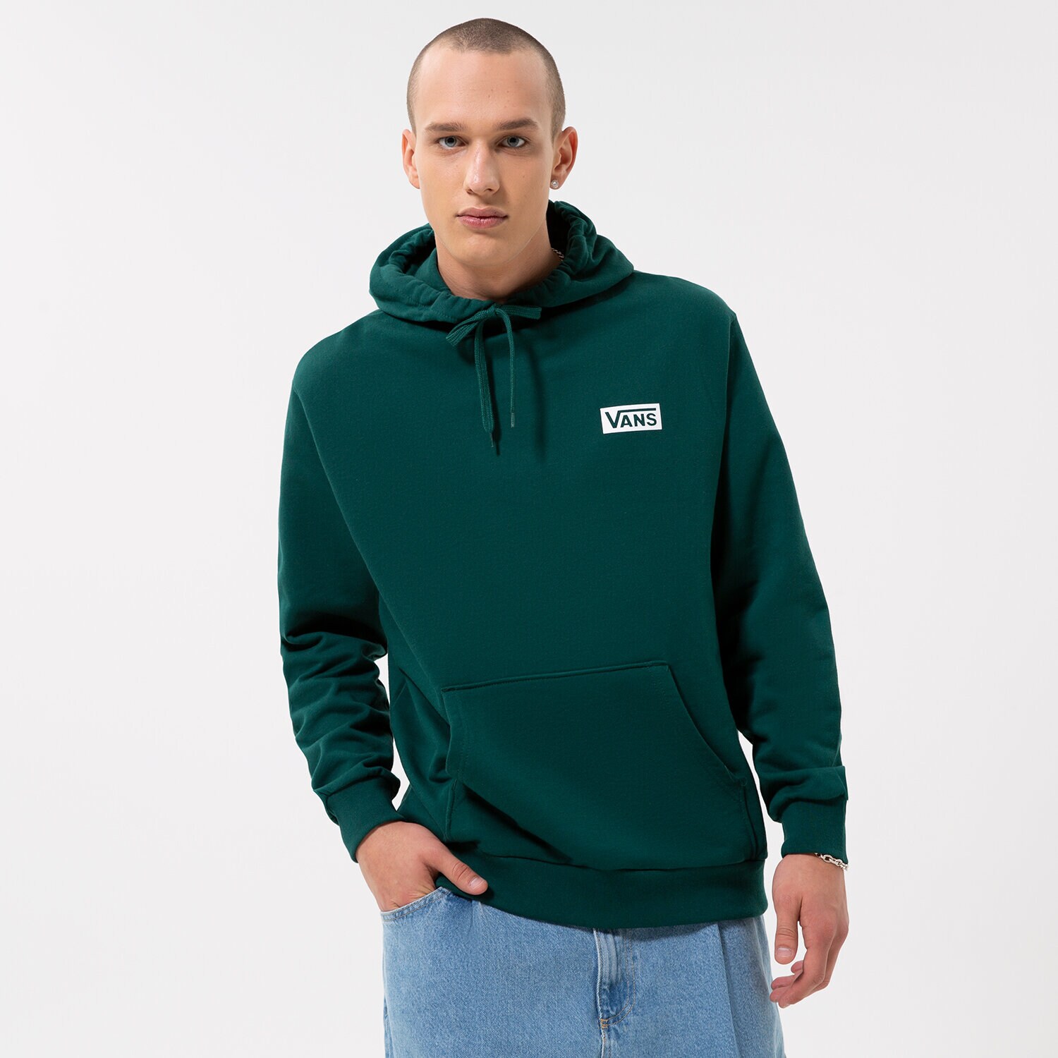Herren VANS SWEATSHIRT FOUNDATION MINI LOGO PO HOODY VN0007FNBKS Grün