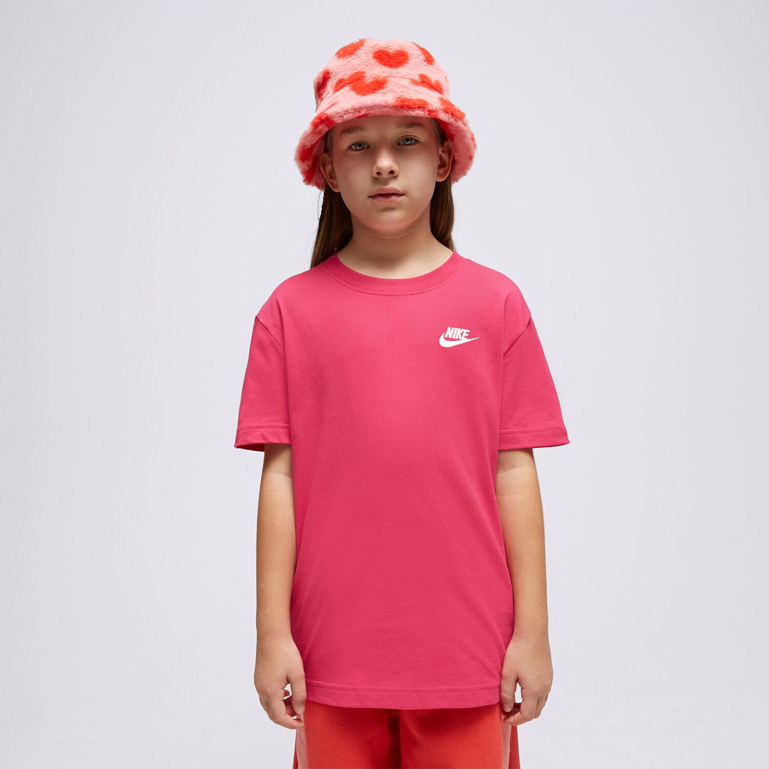 Kinder T-Shirt NIKE T SHIRT G NSW TEE CLUB SS GIRL FD0927-615 Rosa