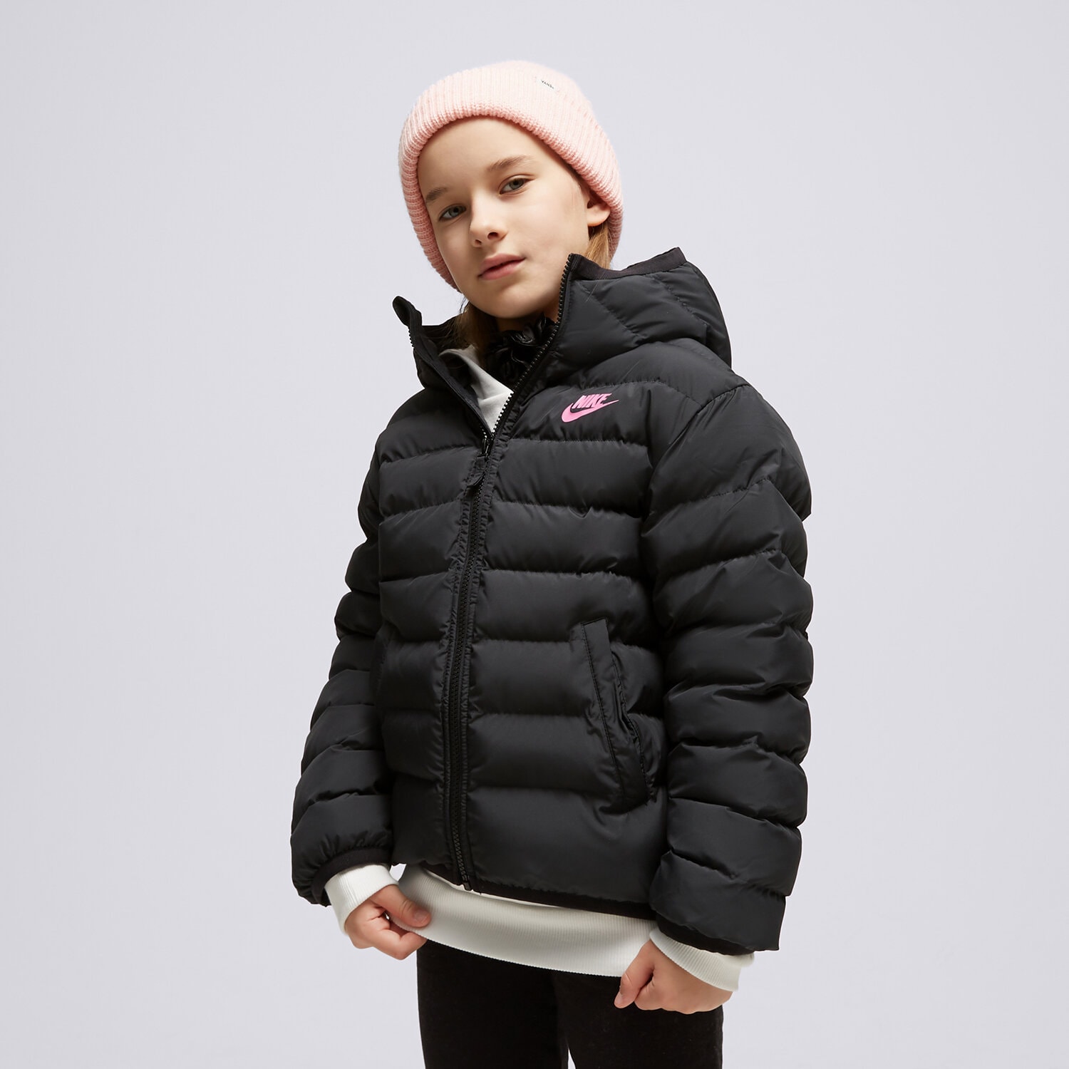 Kinder Übergangsjacke NIKE JACKE WINTER K NSW LOW SYNFL JKT ADP GIRL FD2845-011 Schwarz