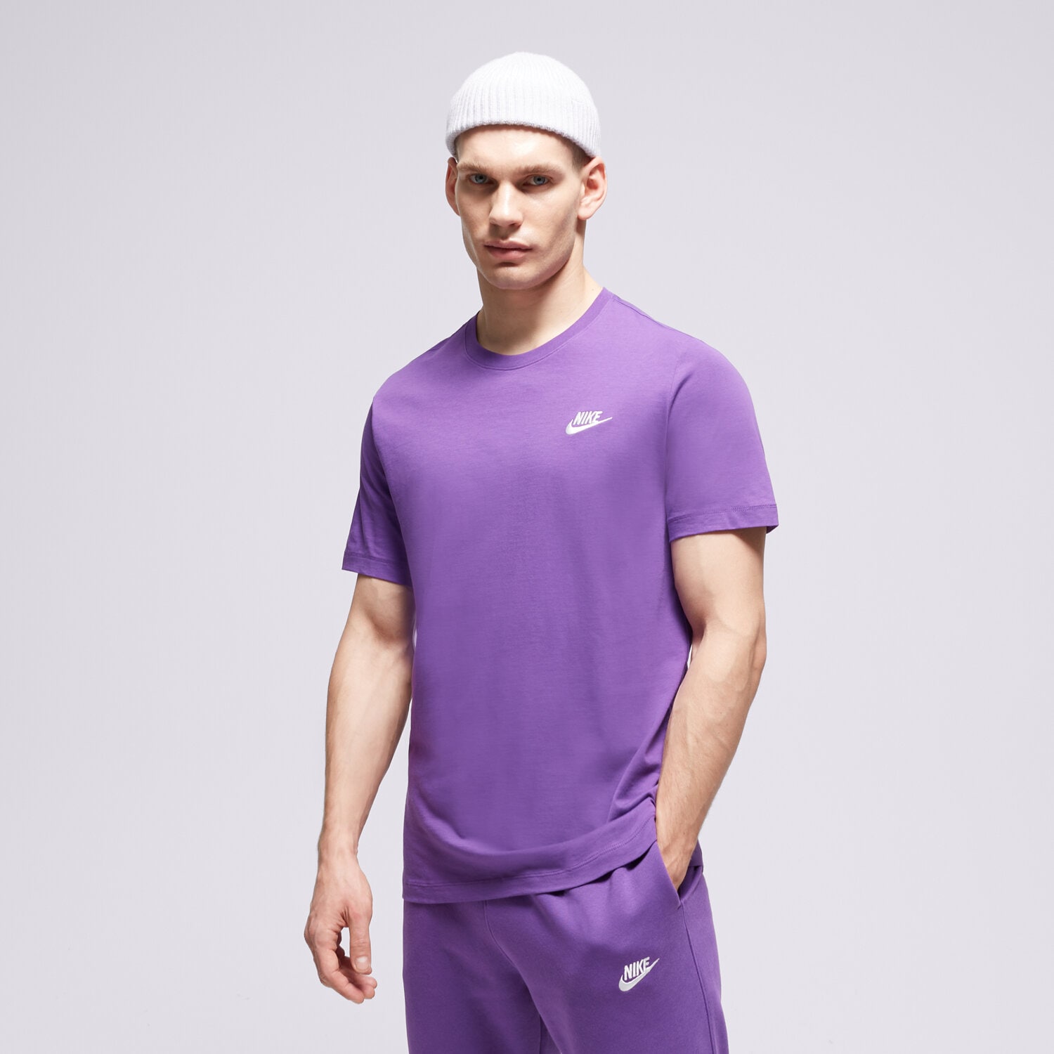 Herren T-Shirt NIKE T SHIRT SPORTSWEAR CLUB AR4997-599 Violet