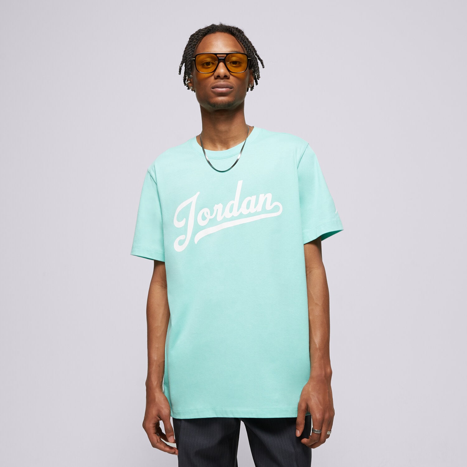 Herren T-Shirt JORDAN T-SHIRT M J FLT MVP WM SS CREW FN5958-349 Türkis