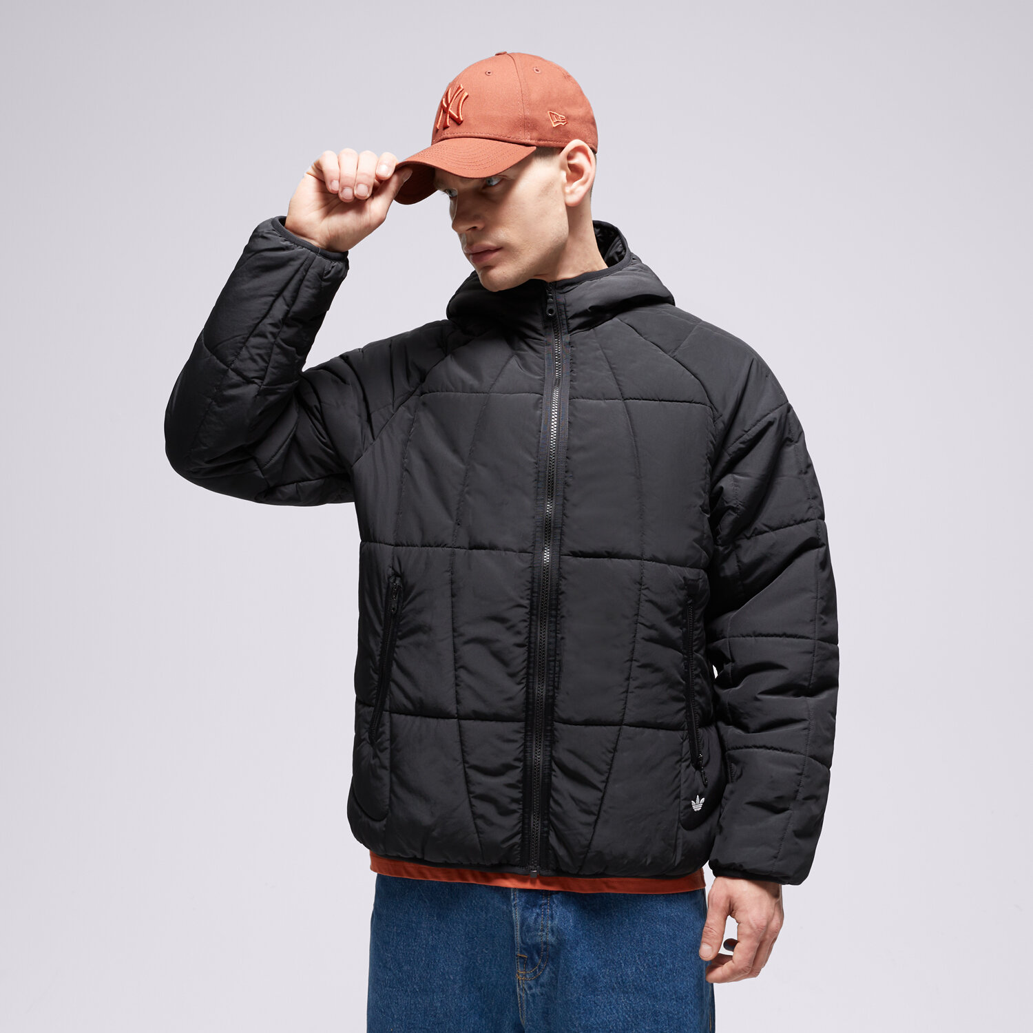 Herren Winterjacke ADIDAS DAUNENJACKE ADV PUFF IL2582 Schwarz