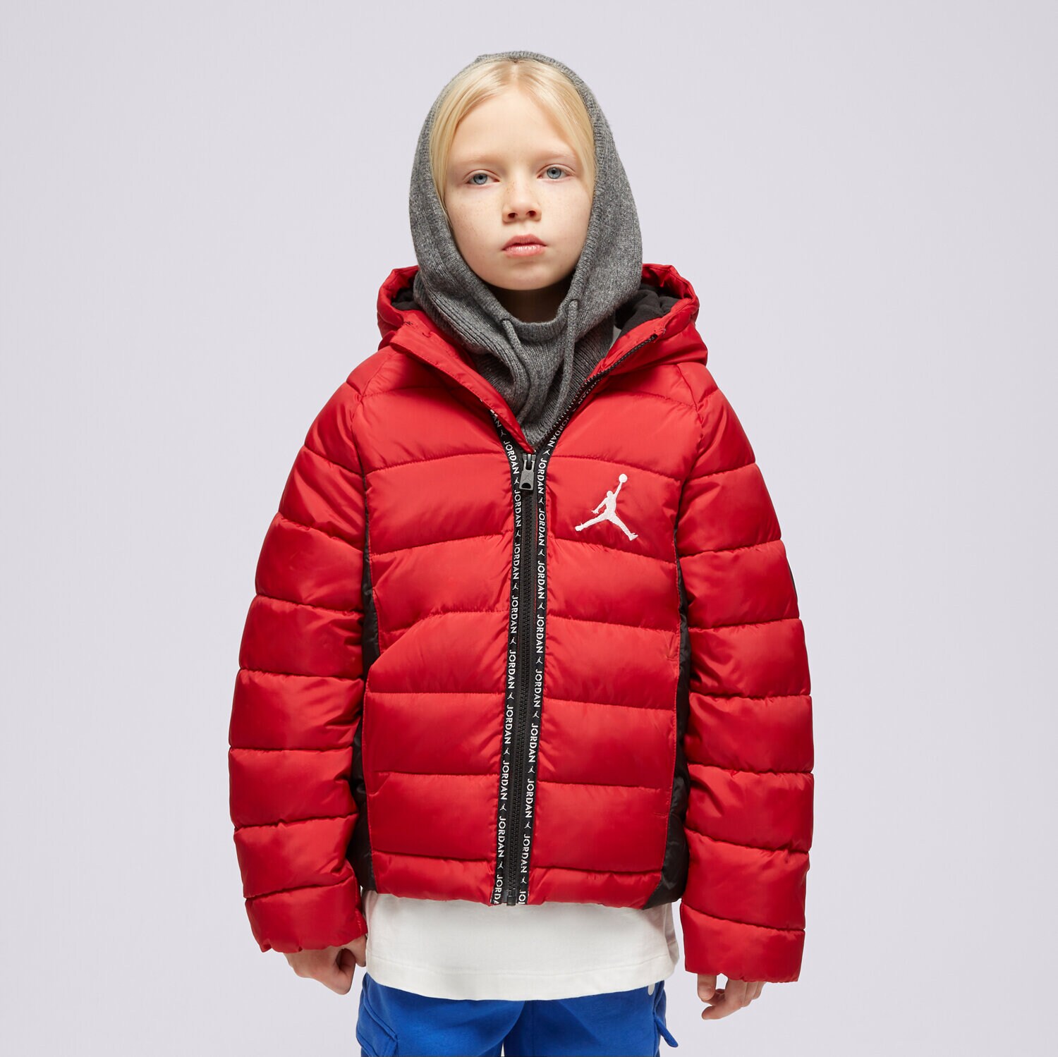 Kinder Übergangsjacke JORDAN JACKE WINTER FAUX DOWN JACKET BOY 95B667-R78 Dunkelrot