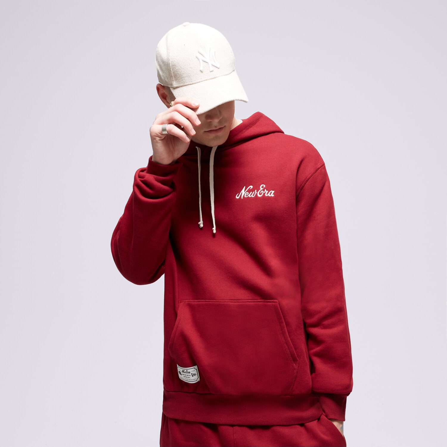 Herren NEW ERA HOODIE NE OS NONE 60416408 Dunkelrot