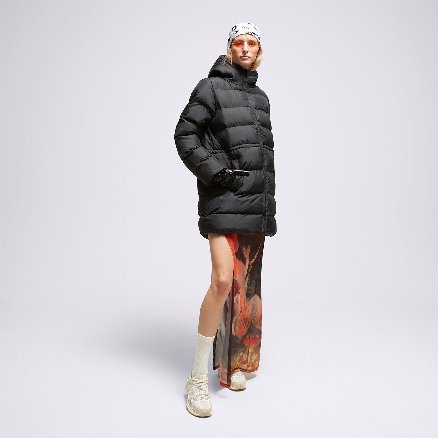 Damen Winterjacke LEVI'S MANTEL HOODED MIDI A6369-0000 Schwarz