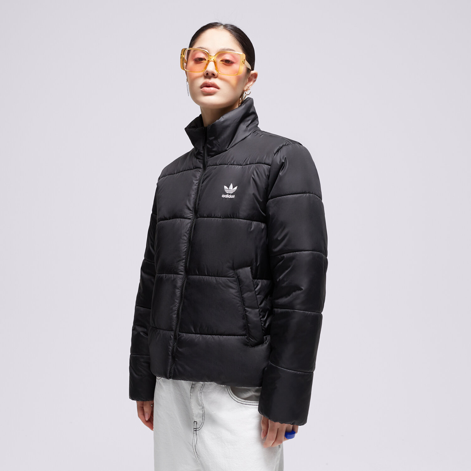 Damen Winterjacke ADIDAS JACKE WINTER ADICOLOR PUFFER II8455 Schwarz
