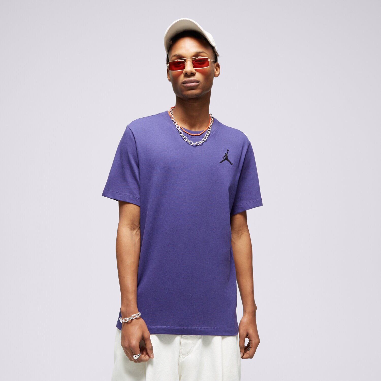 Herren T-Shirt JORDAN T SHIRT M J JUMPMAN EMB SS CREW DC7485-502 Violet