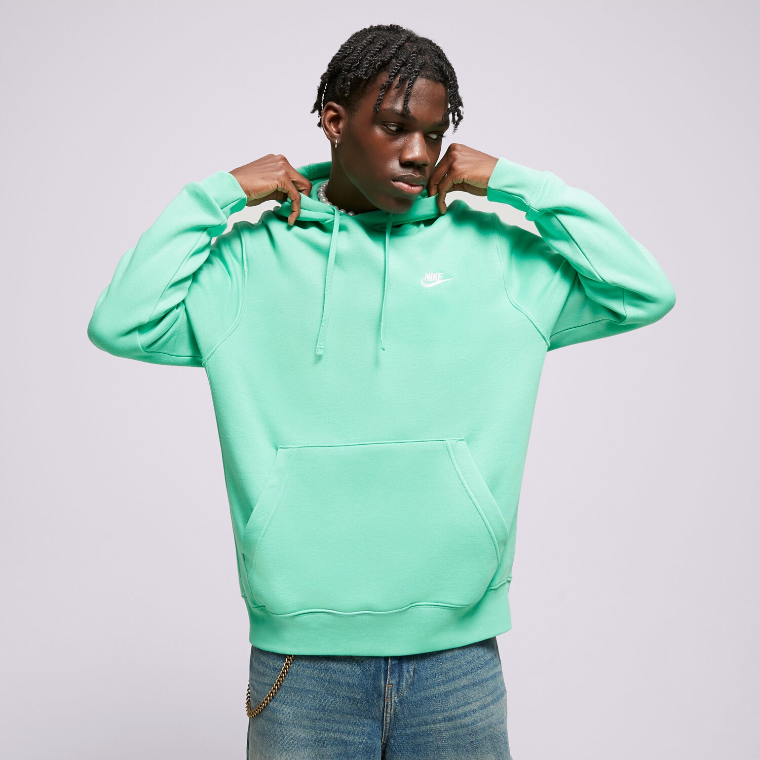 Herren NIKE SWEATSHIRT NIKE SPORTSWEAR CLUB FLEECE BV2654-363 Grün