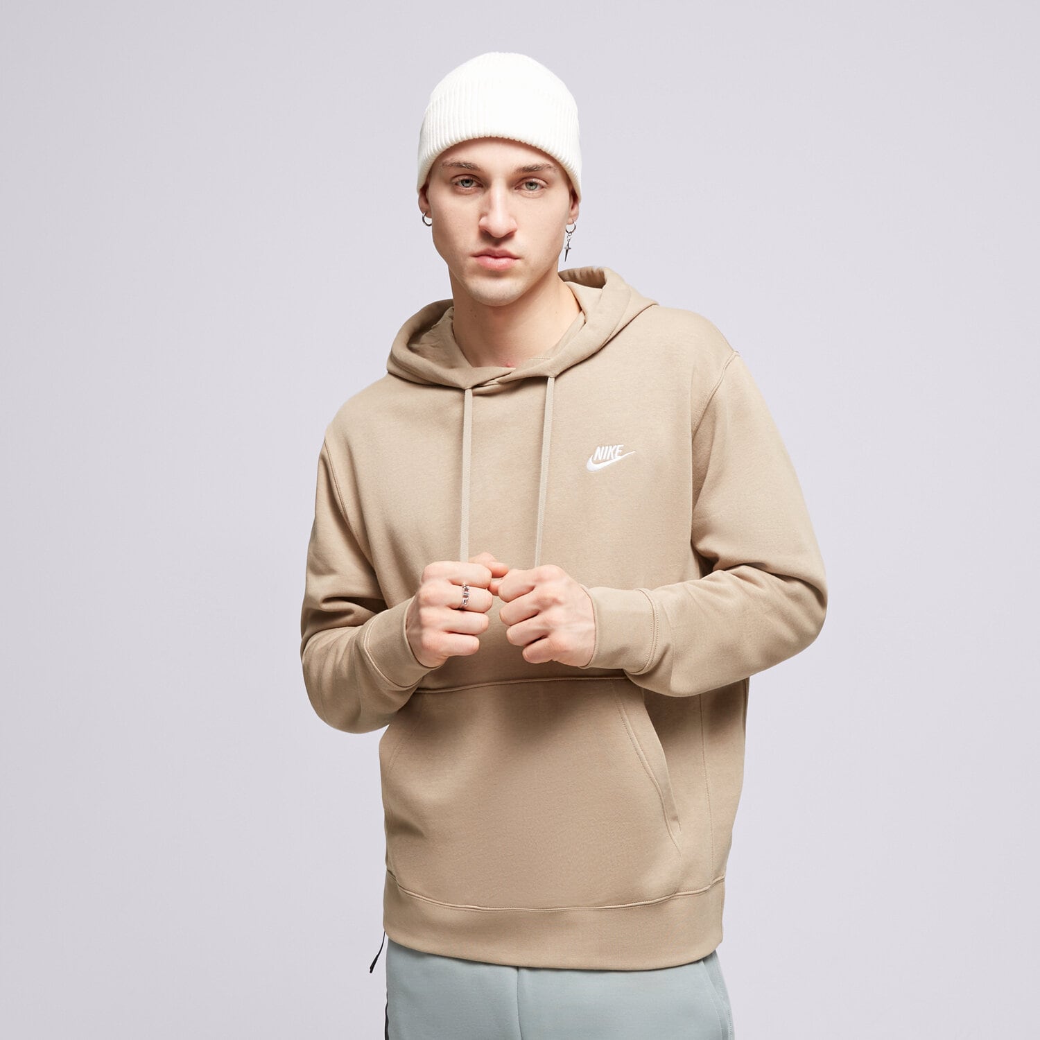 Herren NIKE HOODIE NIKE SPORTSWEAR CLUB FLEECE BV2654-247 Beige