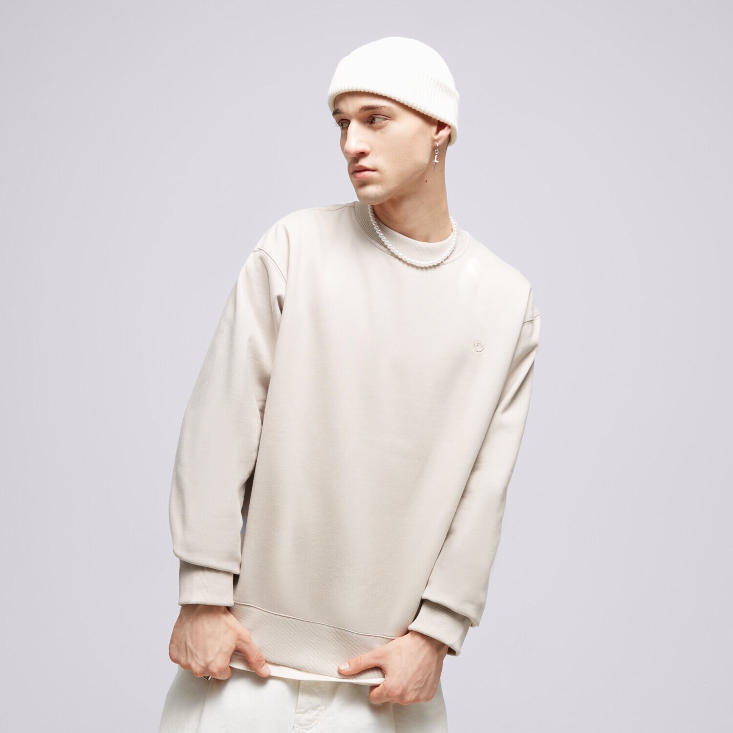 Herren ADIDAS SWEATSHIRT C CREW IM2115 Beige