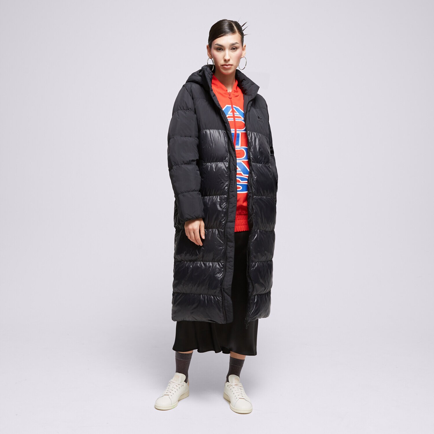 Damen Winterjacke ADIDAS JACKE WINTER REGEN ELONGATED II8487 Schwarz