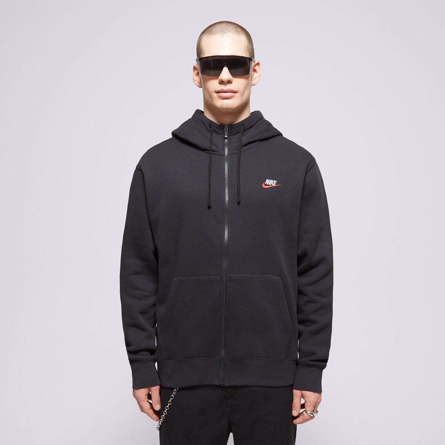 Herren NIKE HOODIE M NSW CLUB DT HOODIE FZ BB ESSENTIALS DQ8384-012 Schwarz