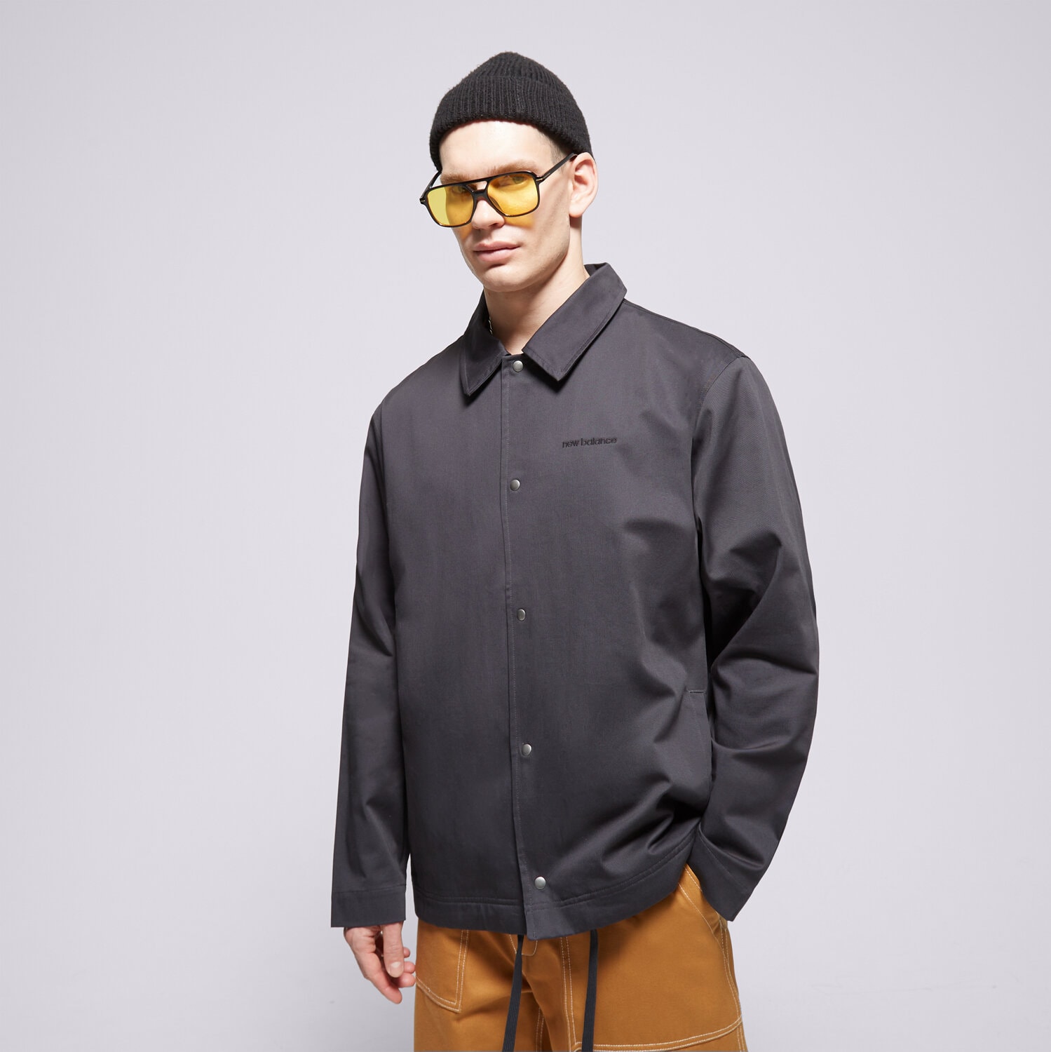 Herren Übergangsjacke NEW BALANCE JACKE JACKE NB ATHLETICS NATURE STATE CO PHM MJ23552PHM Schwarz