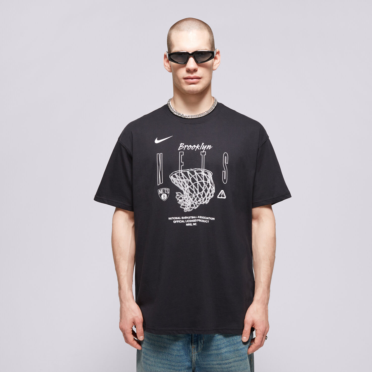 Herren T-Shirt NIKE T-SHIRT BKN M NK CTS MAX90 1 SS TEE NBA FJ0355-010 Schwarz