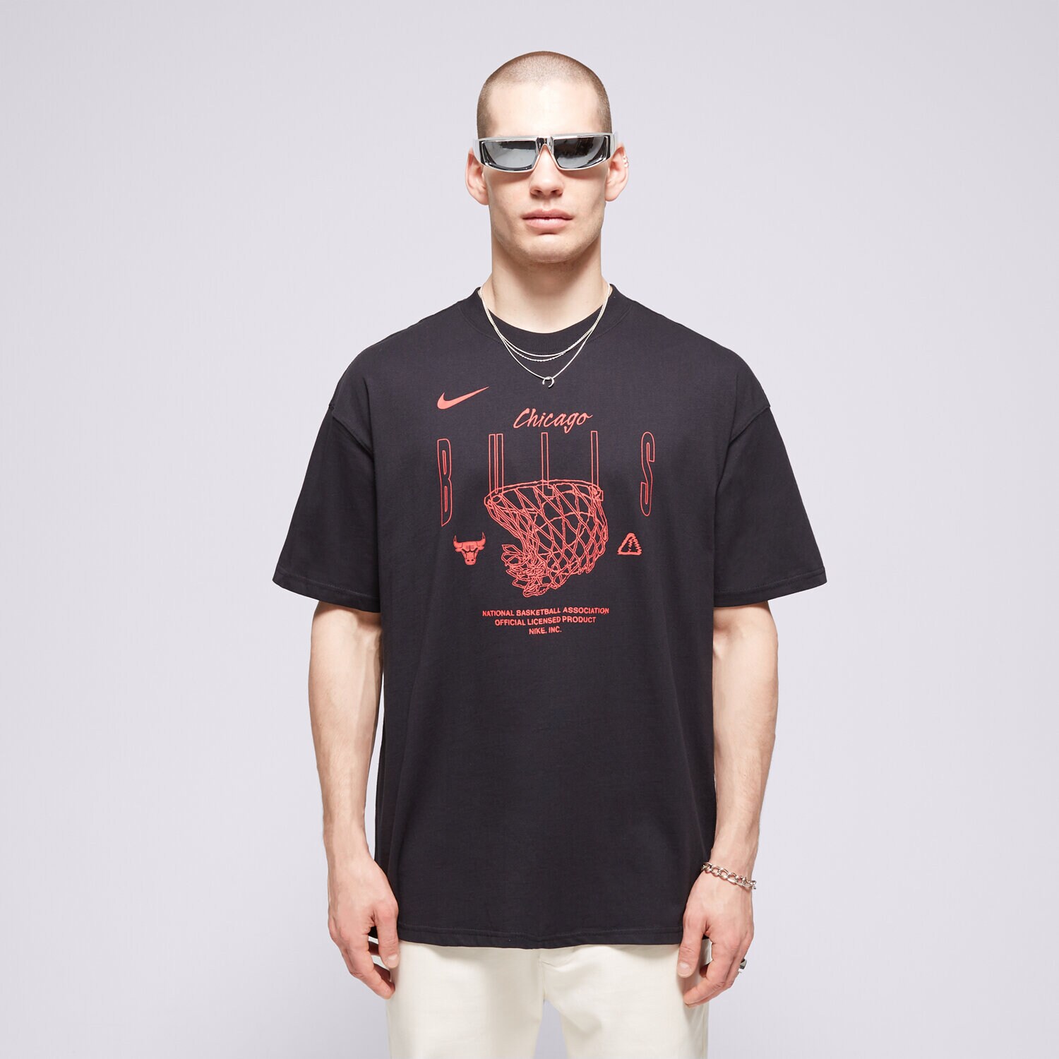 Herren T-Shirt NIKE T-SHIRT CHI M NK CTS MAX90 1 SS TEE NBA FJ0363-010 Schwarz