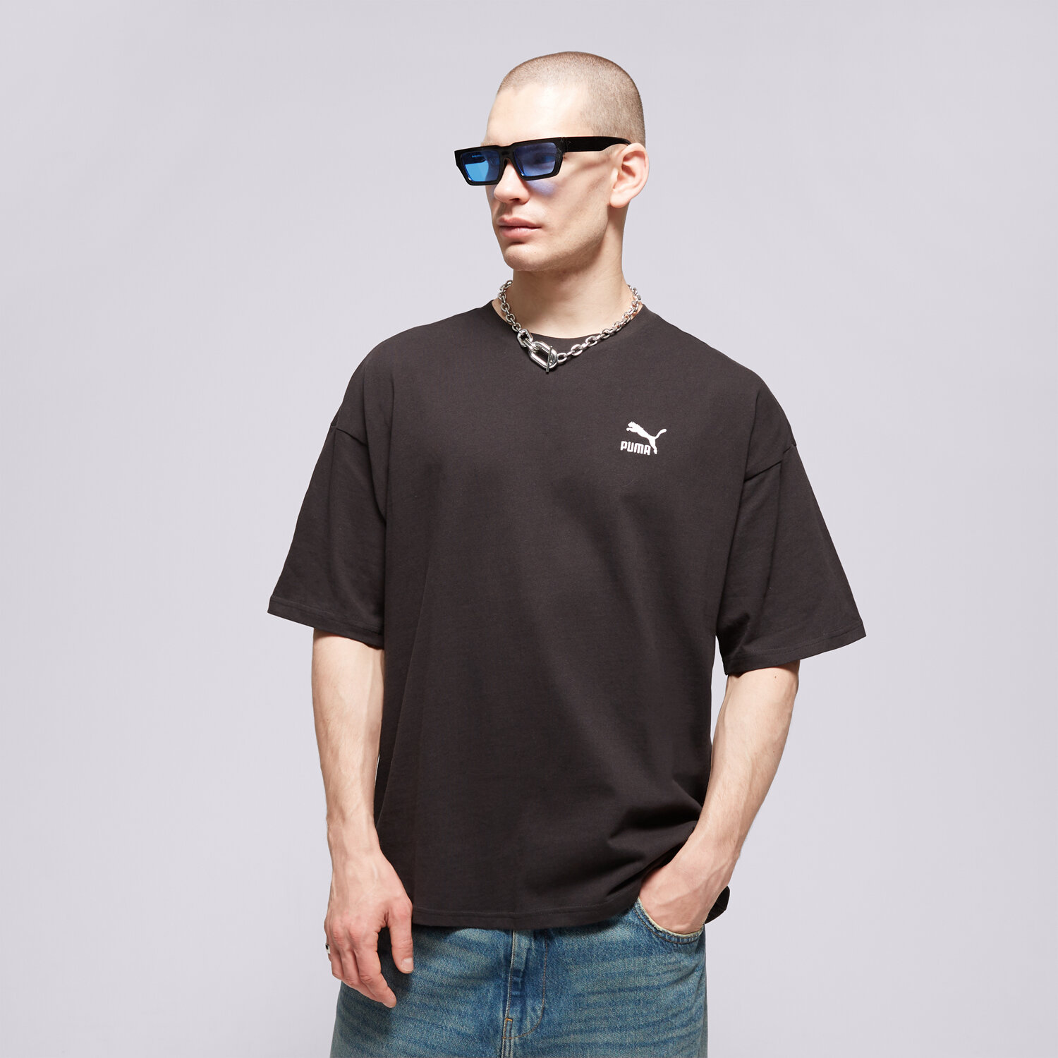 Herren T-Shirt PUMA T-SHIRT BETTER CLASSICS OVERSIZED TEE 67918801 Schwarz