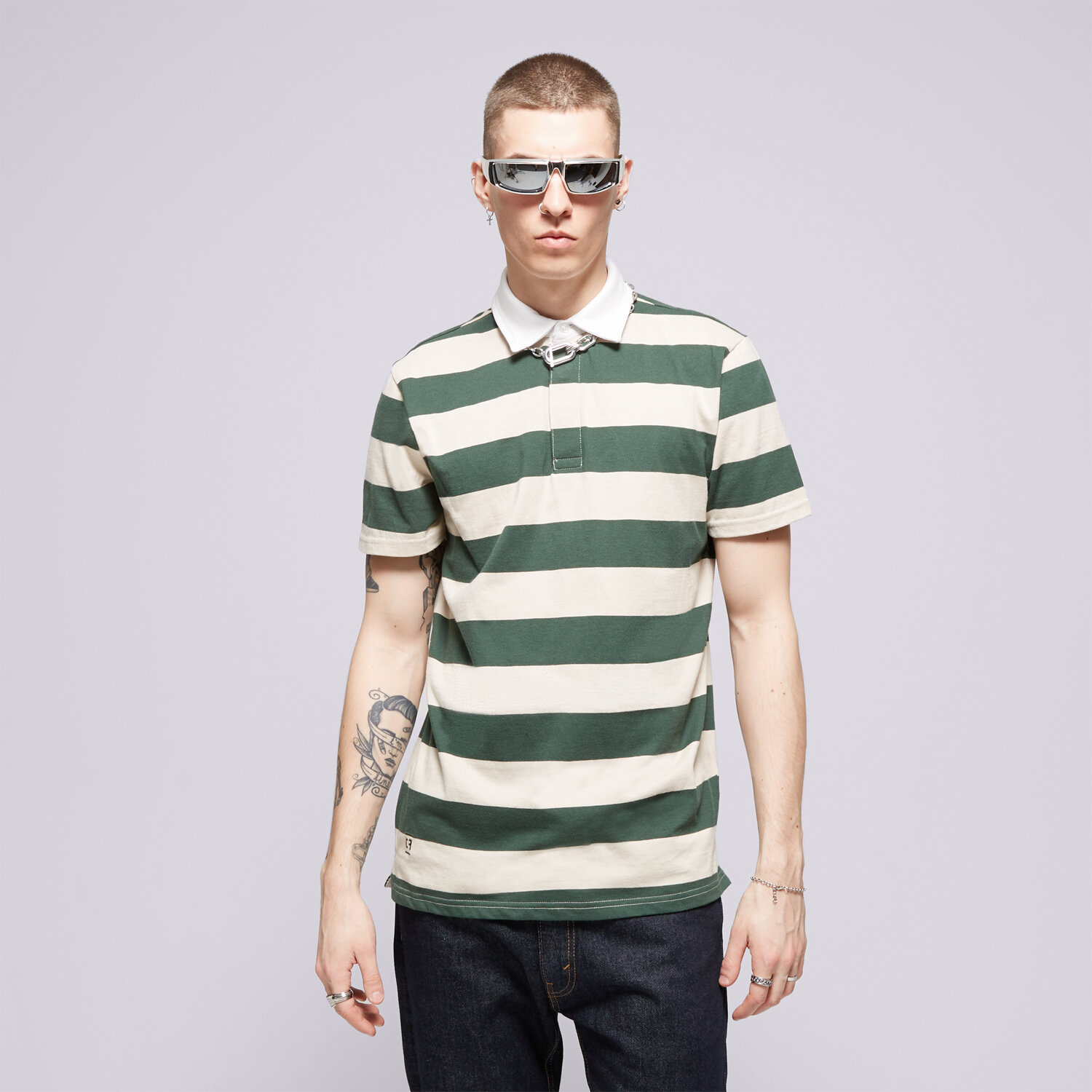 Herren Polo-Shirt CONFRONT POLO CONFRONT CF124POM40001 Grün